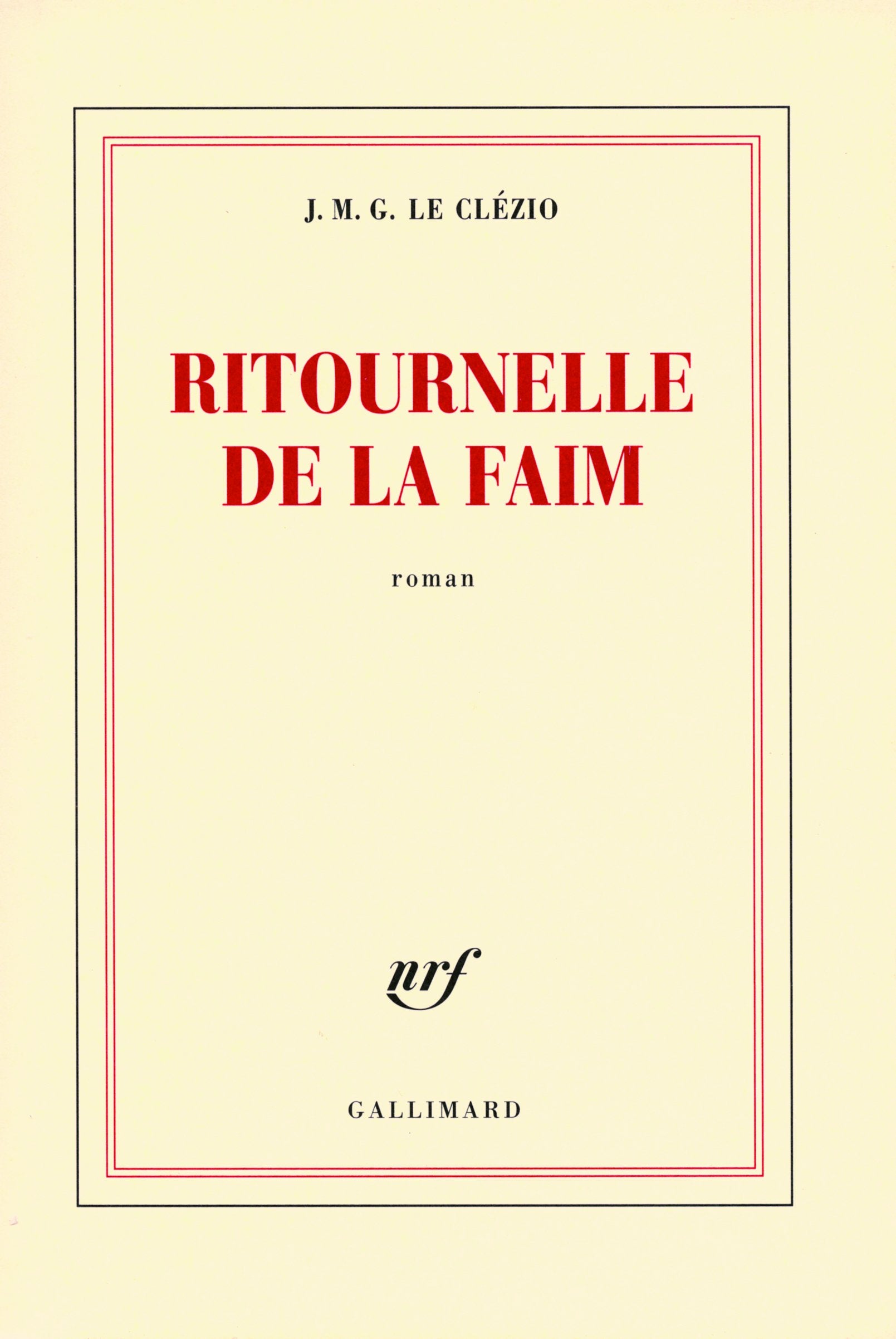 Ritournelle de la faim 9782070122837