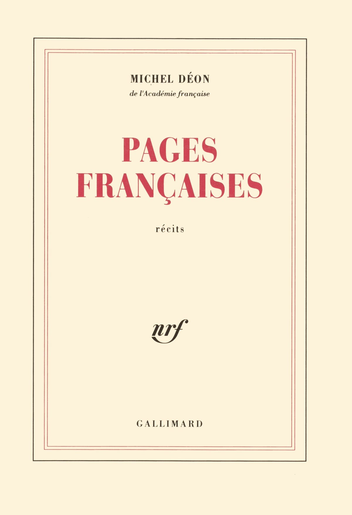 Pages françaises 9782070755660