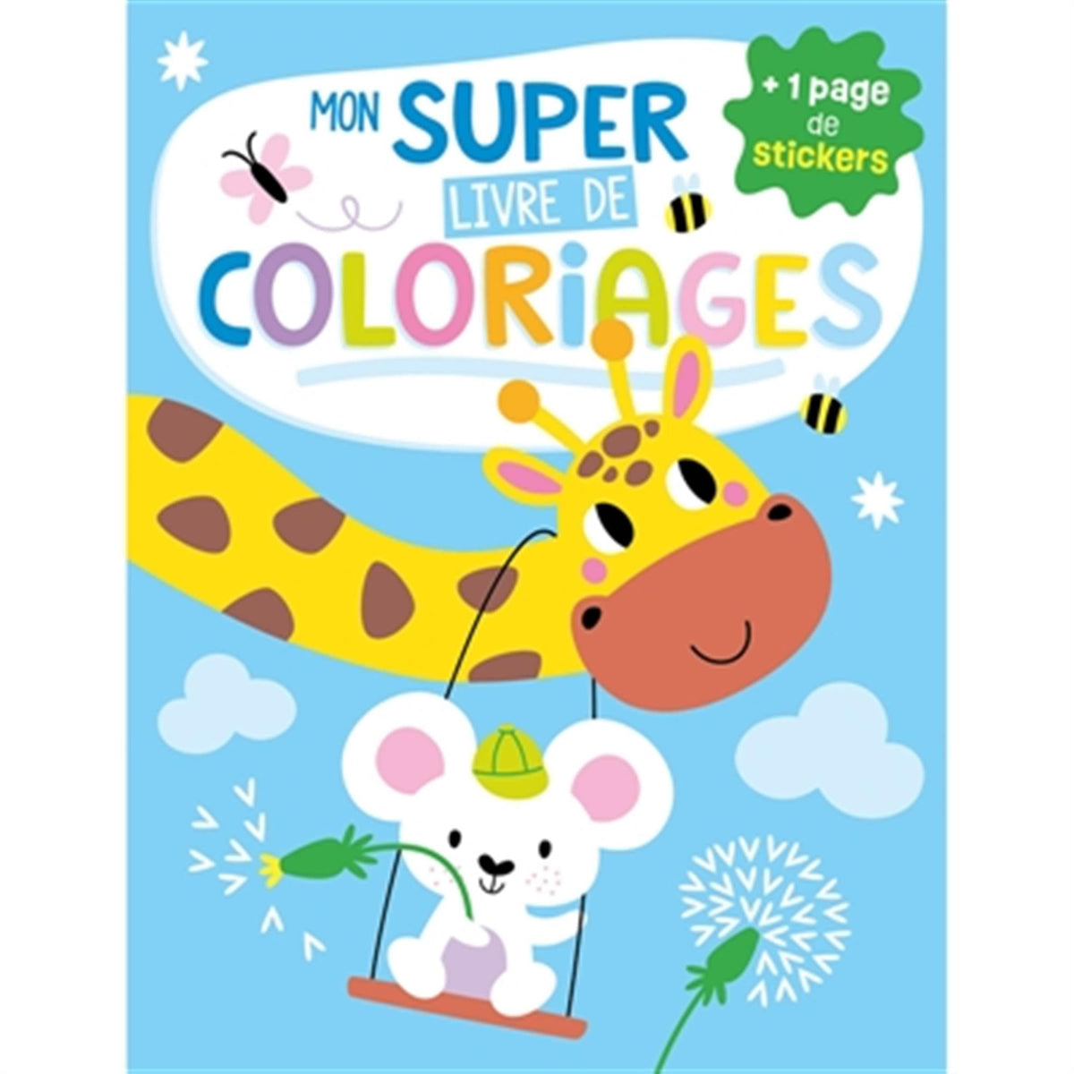 Mon super livre de coloriages - girafe 9782384537198