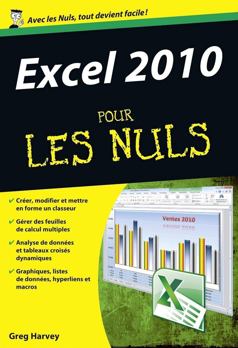 Excel 2010 pour les Nuls poche 9782754023962