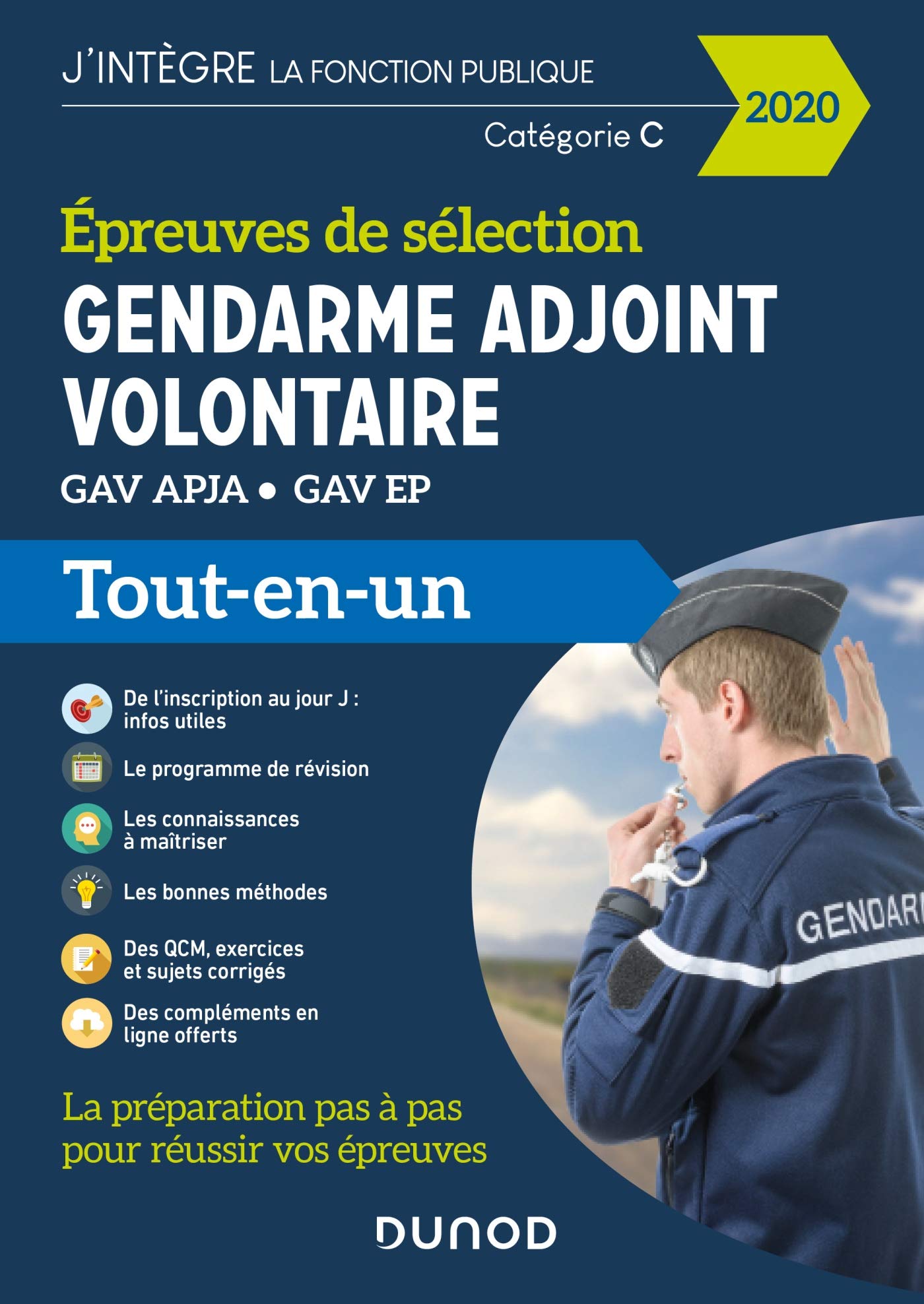 Gendarme adjoint volontaire - 2020 - Epreuves de sélection - Tout-en-un: Epreuves de sélection GAV APJA - EP - Tout-en-un (2020) 9782100806973
