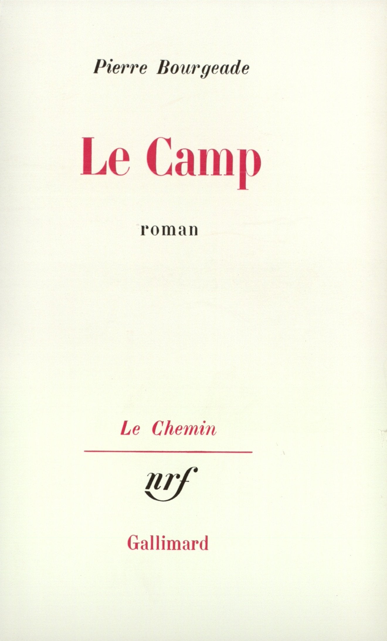 Le Camp 9782070287130