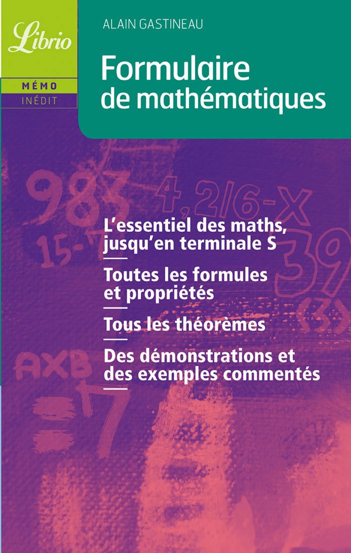 FORMULAIRE DE MATHEMATIQUES 9782290352113