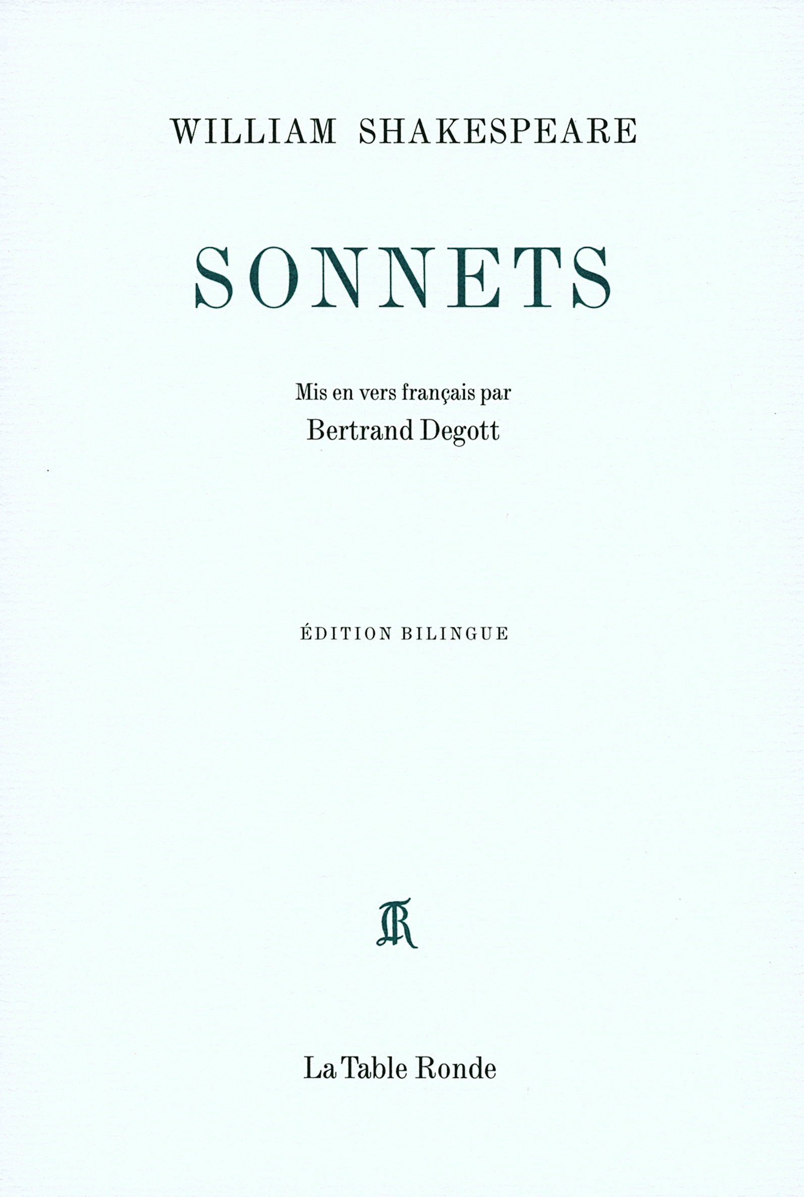 Sonnets 9782710329527