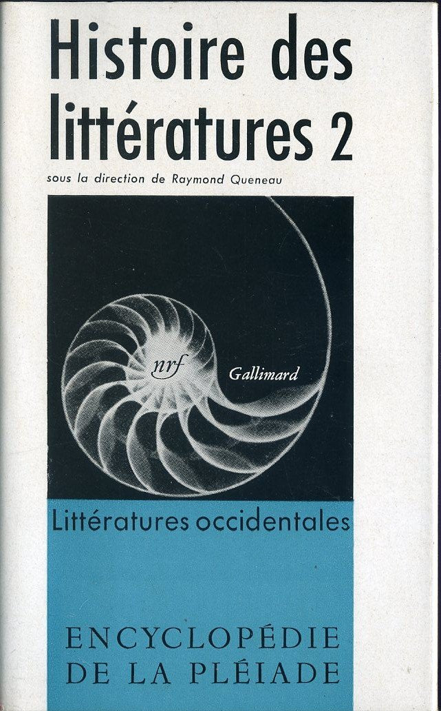 HISTOIRE DES LITTERATURES.TOME 2.LITTERATURES OCCIDENTALES 