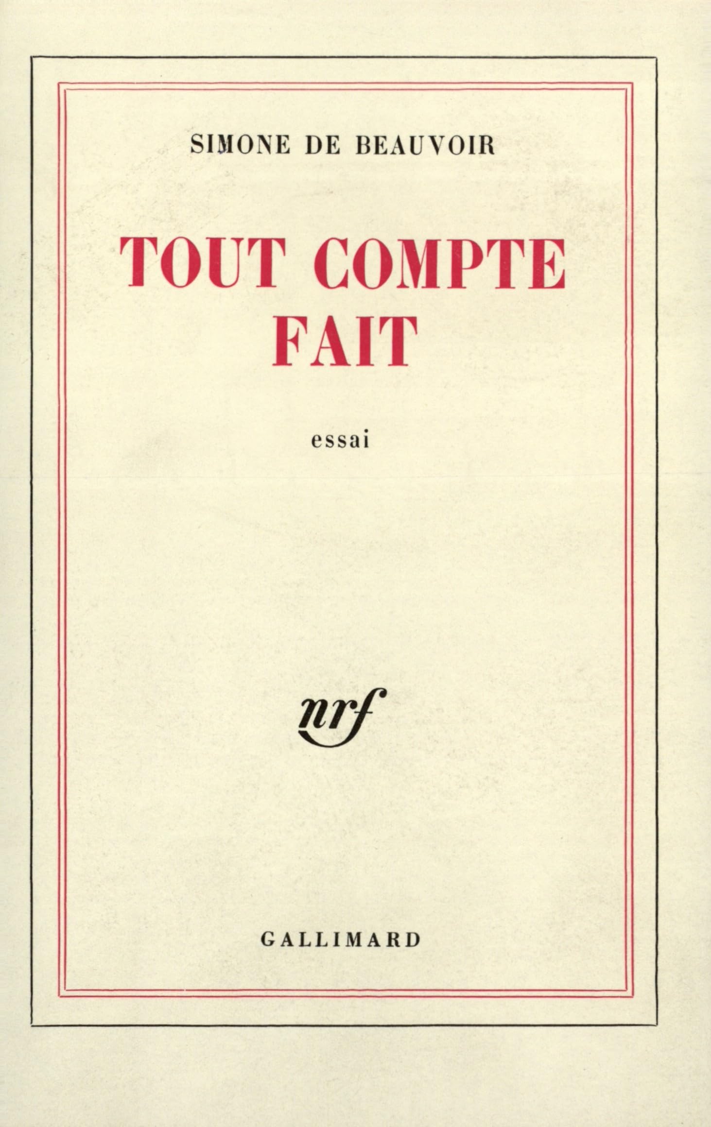 Tout compte fait 9782070283156