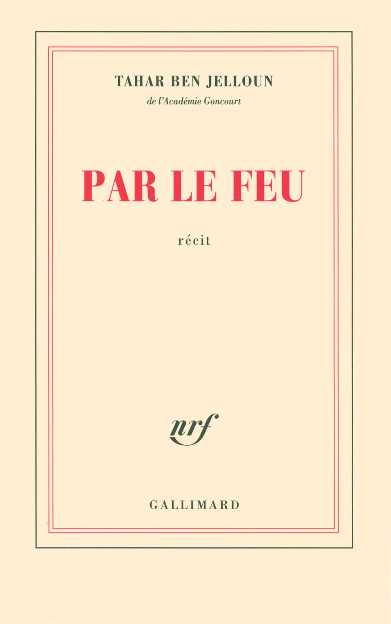 Par le feu 9782070134885