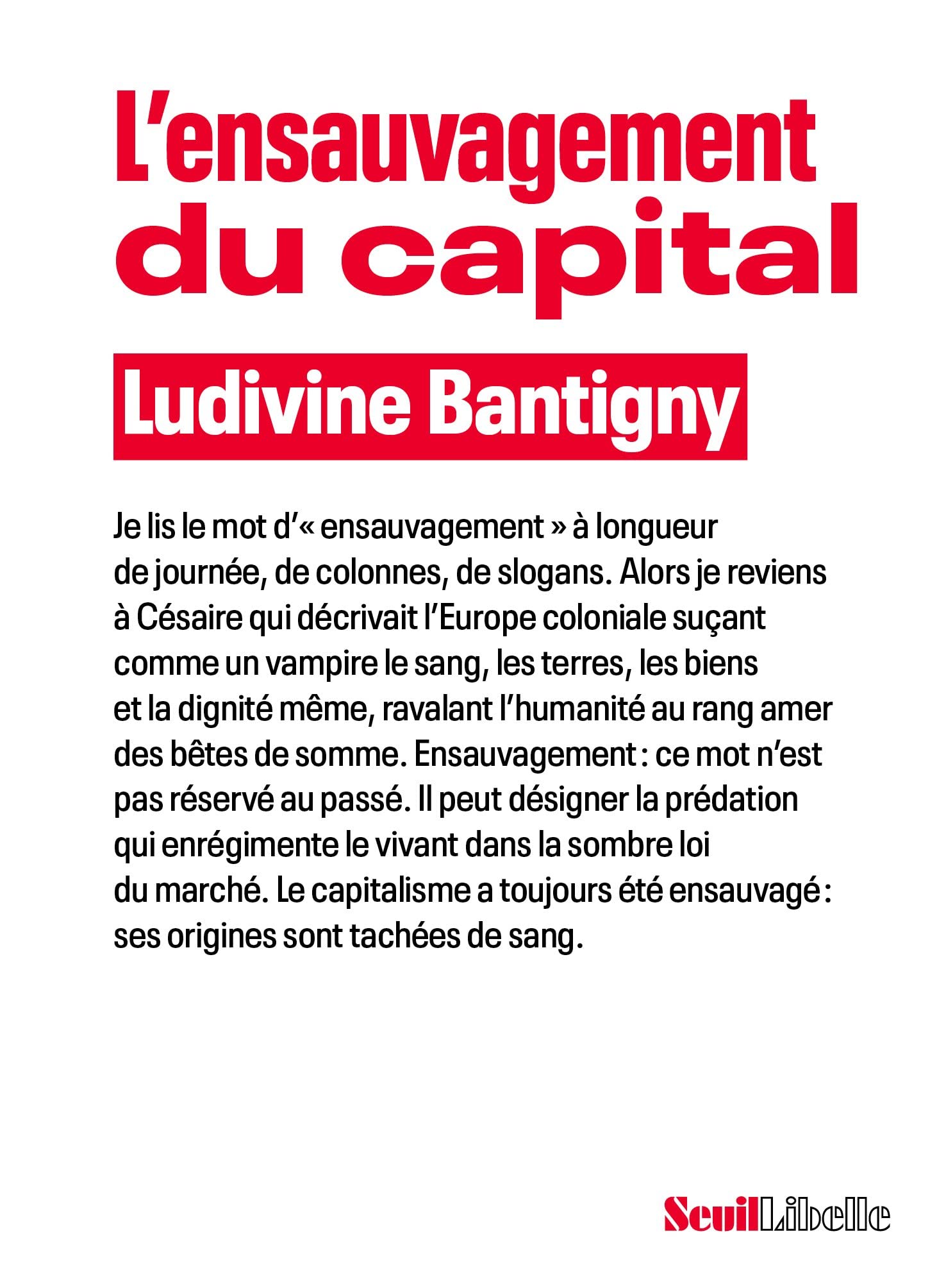 L'Ensauvagement du capital 9782021497434