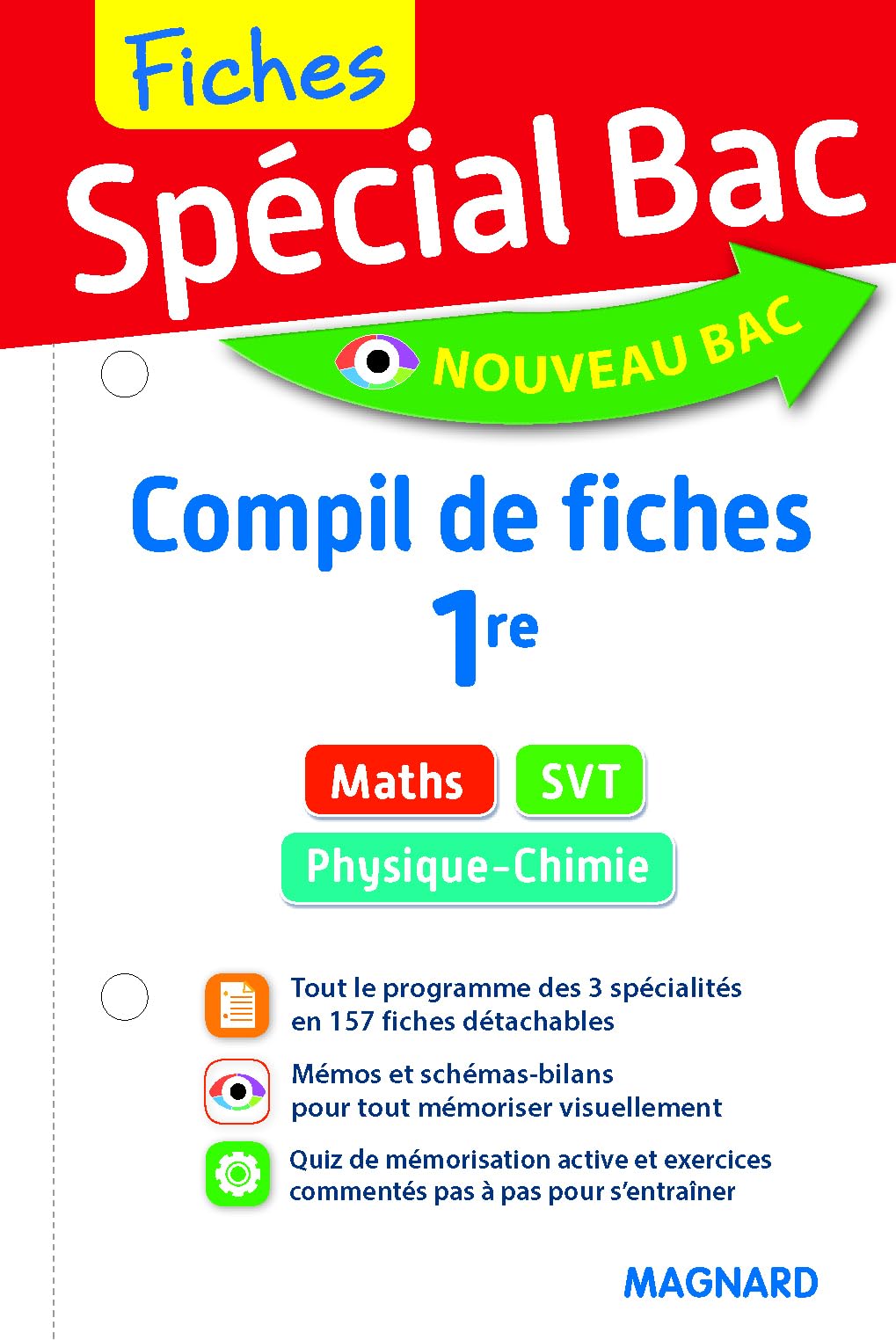 Spécial Bac Compil de Fiches Maths, Physique-Chimie SVT 1re: Compil 3 spécialités 1re 9782210763043