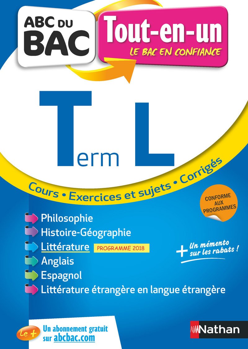 Tout en un ABC du BAC - Terminale L 9782091520056