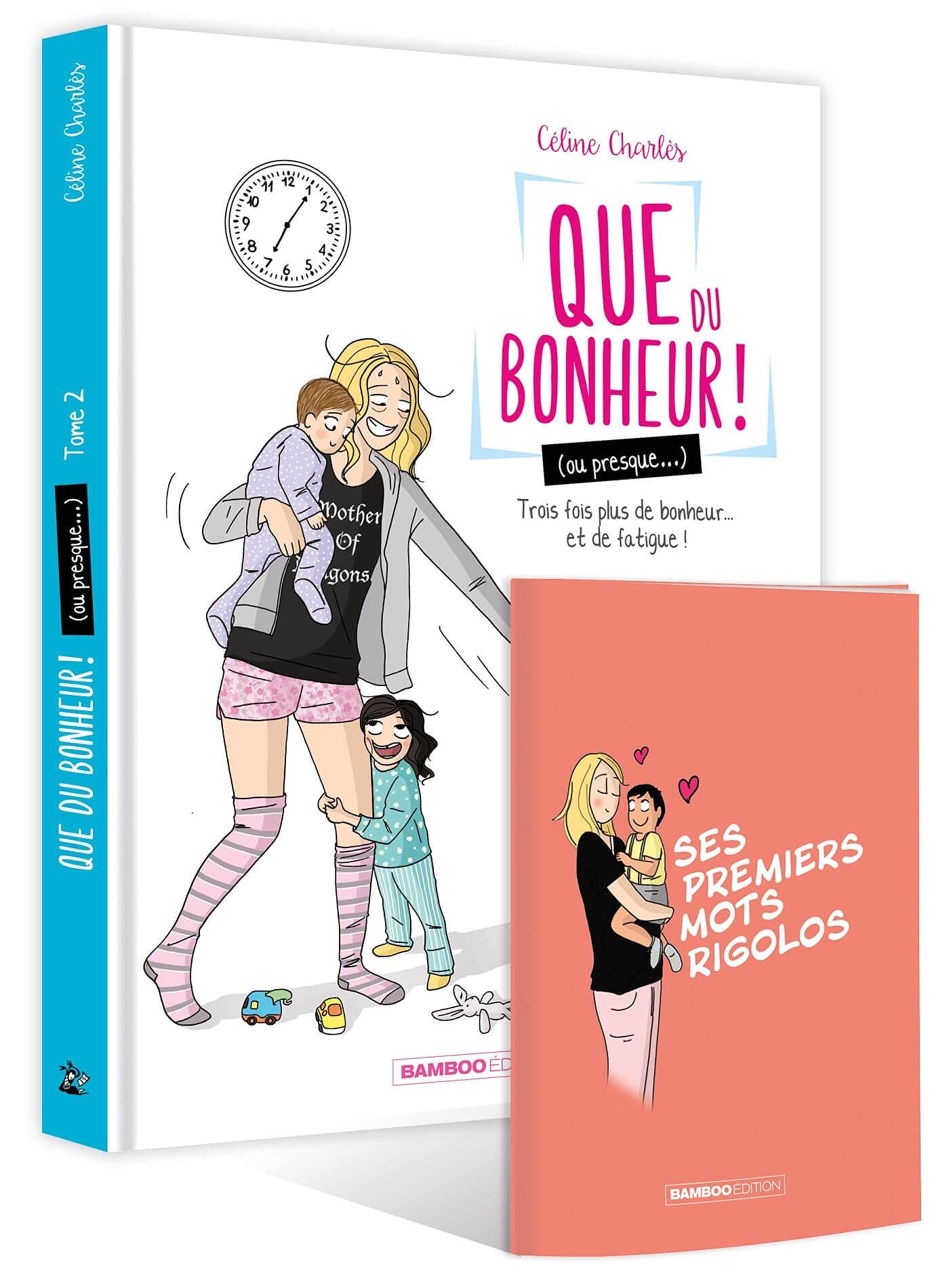 Que du bonheur (ou presque...) - tome 02 + carnet mots d'enfants: Trois fois plus de bonheur... et de fatigue ! 9782818985694