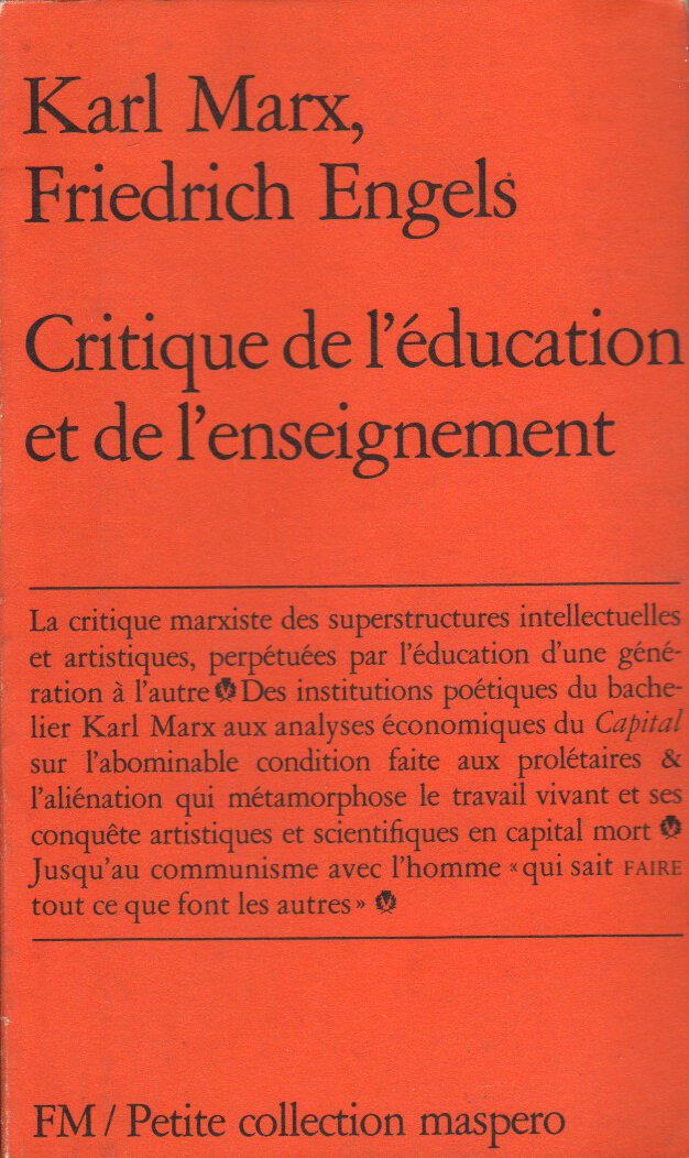 Critique de l'education et de l'enseignement 9782707108777