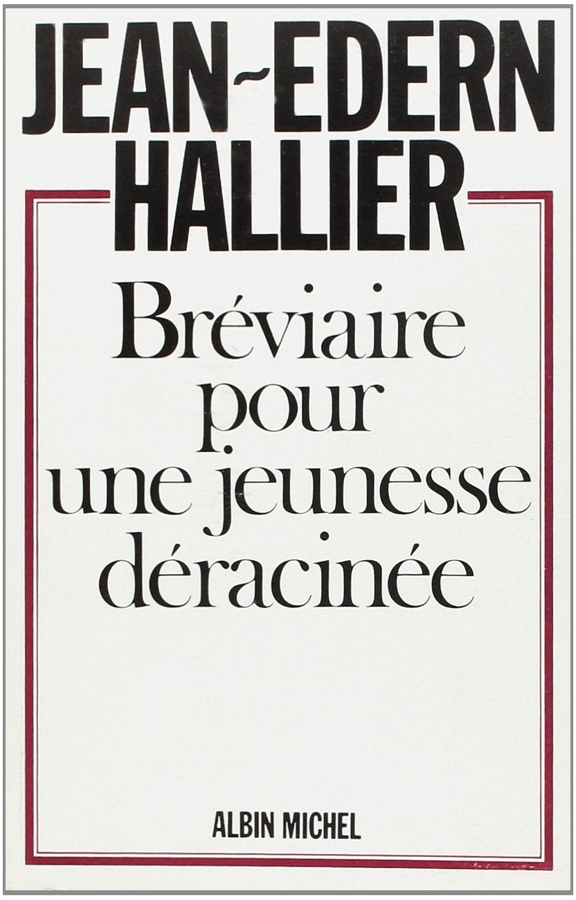Bréviaire pour une jeunesse déracinée 9782226014528