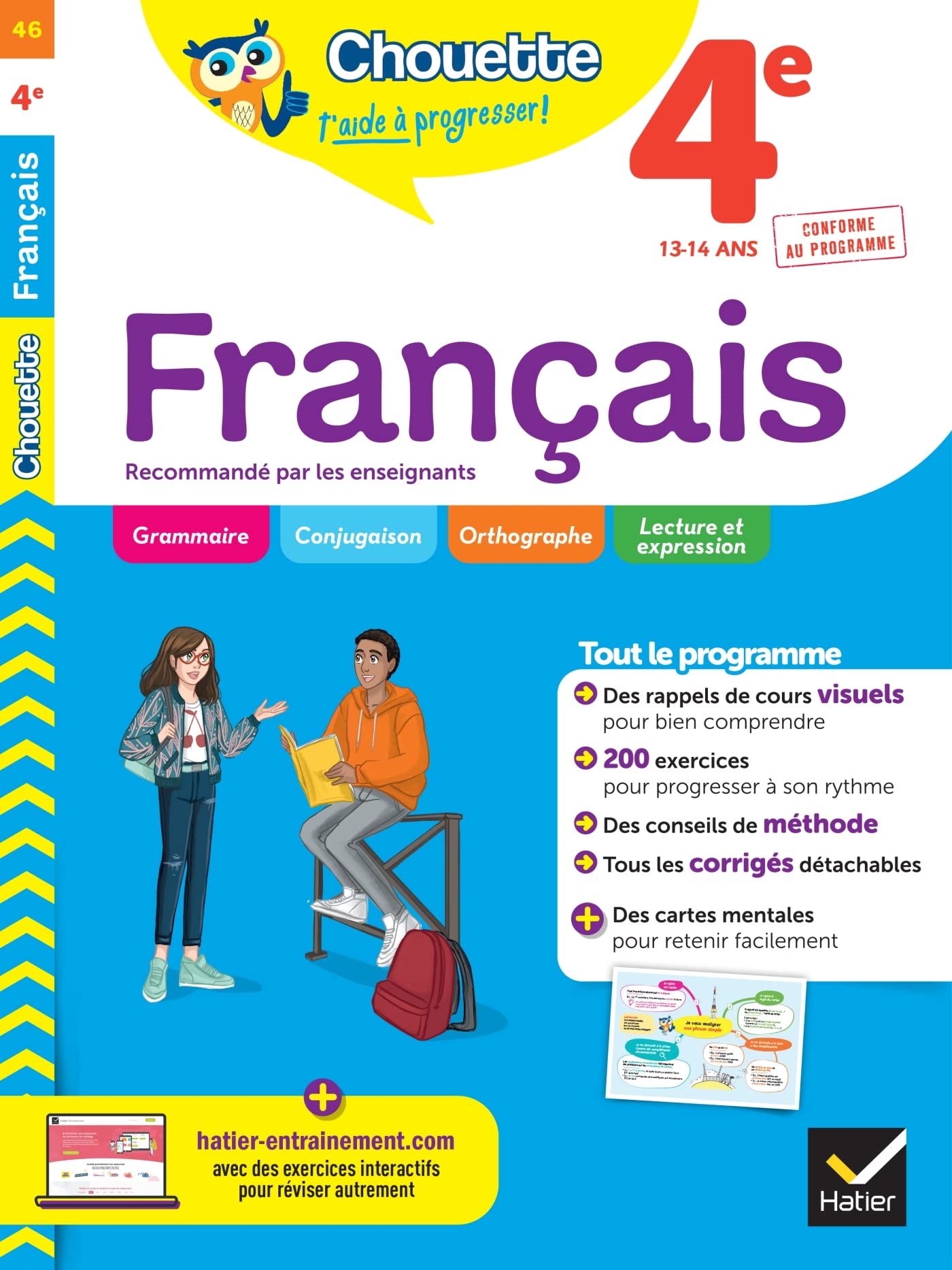 Chouette - Français 4e: cahier de révision et d'entraînement recommandé par les enseignants 9782401085039