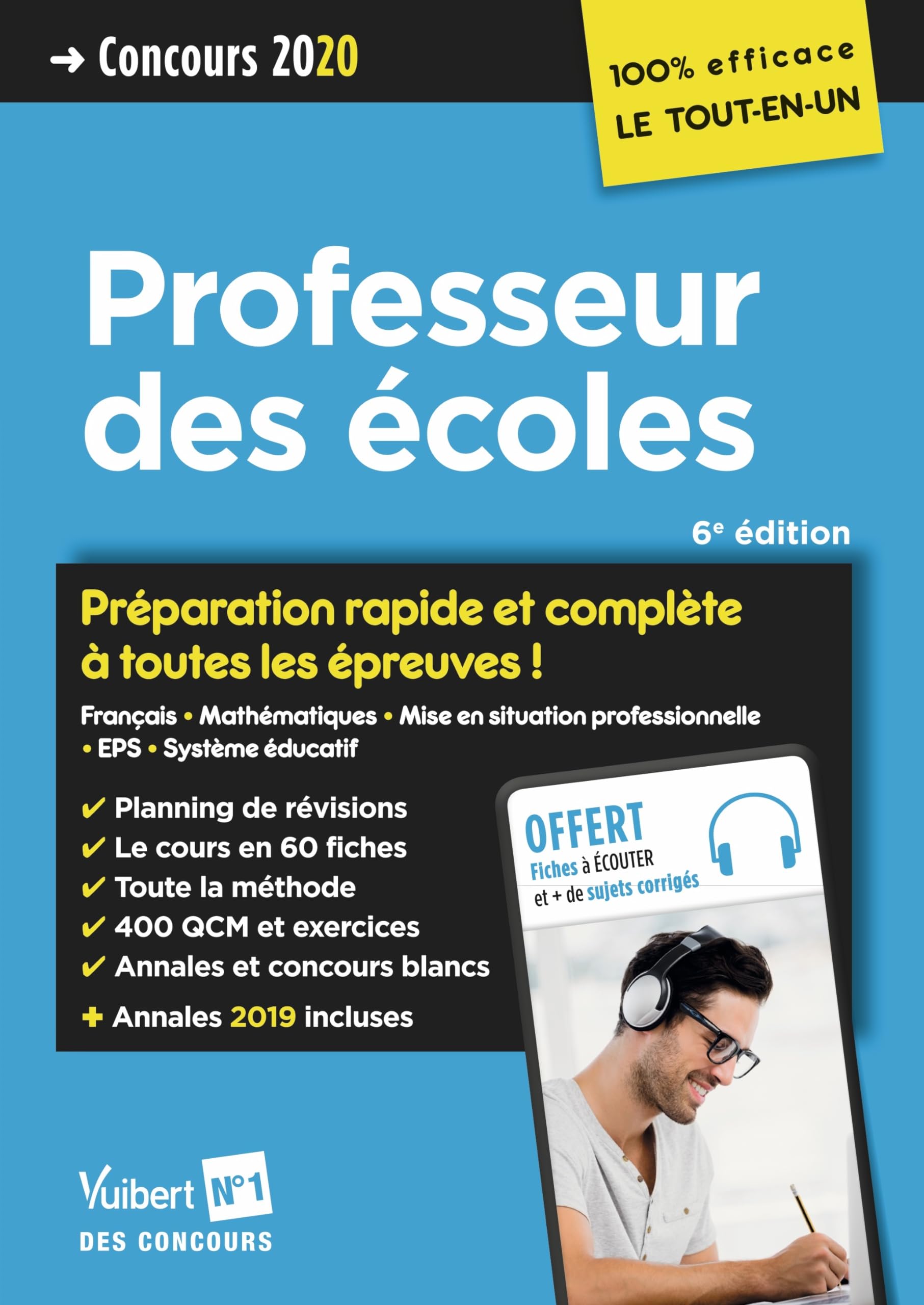 Concours Professeur des écoles - CRPE 2020 - Préparation rapide et complète à toutes les épreuves: Tout le CRPE en un seul volume Session 2020 9782311206234