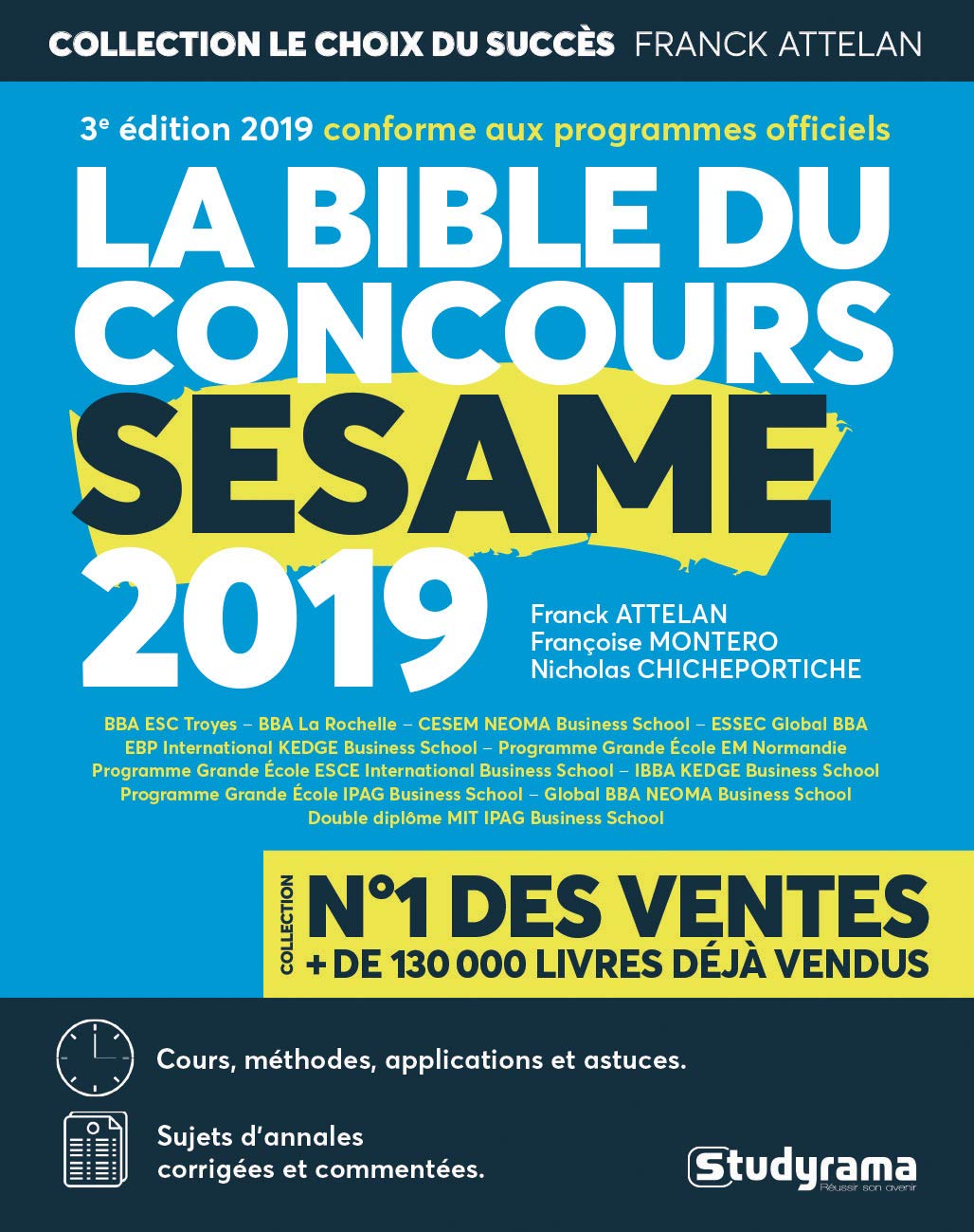 La bible du concours sésame 2019 9782759038411