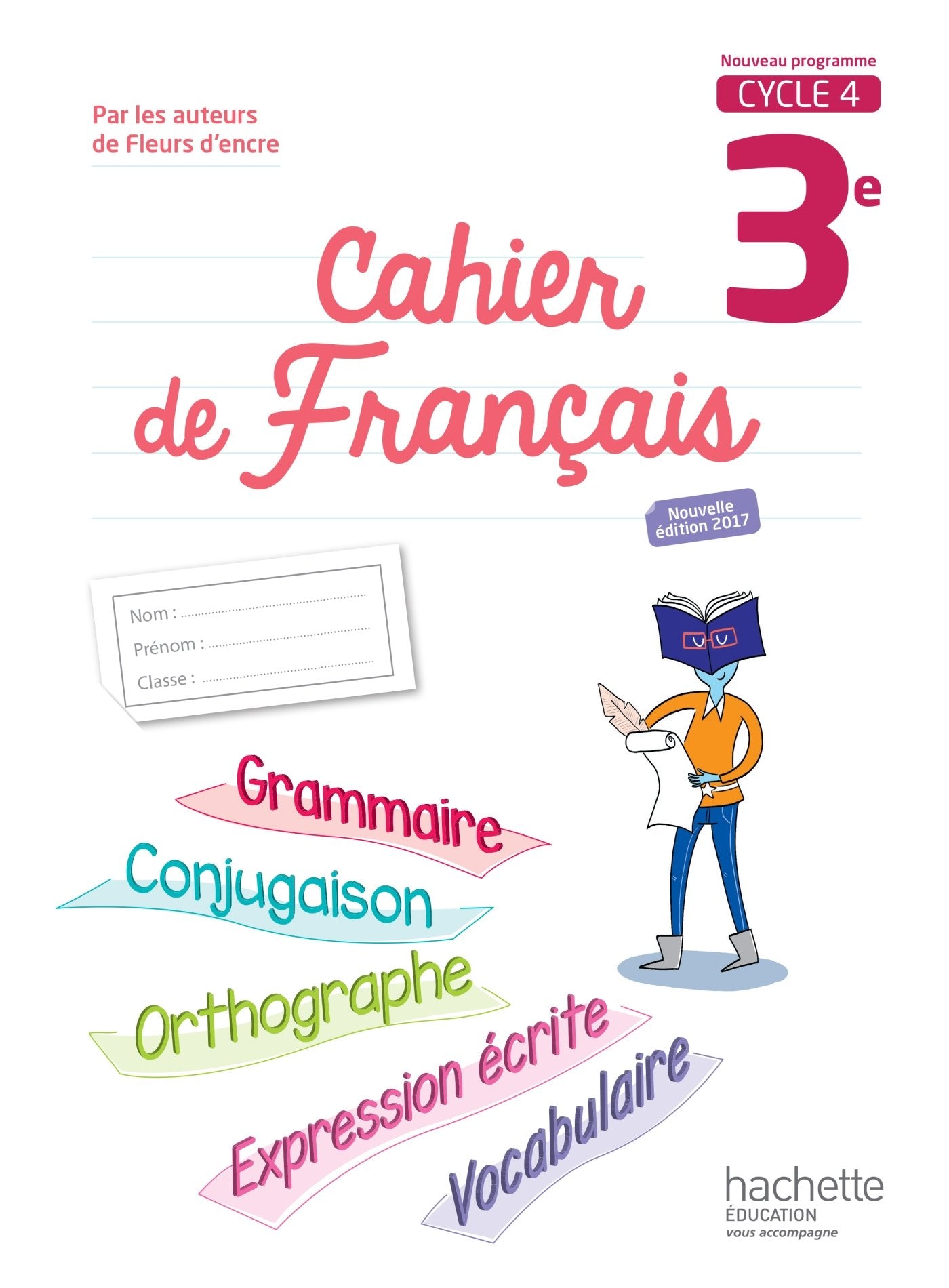 Cahier de français 3e Cycle 4 9782013953313