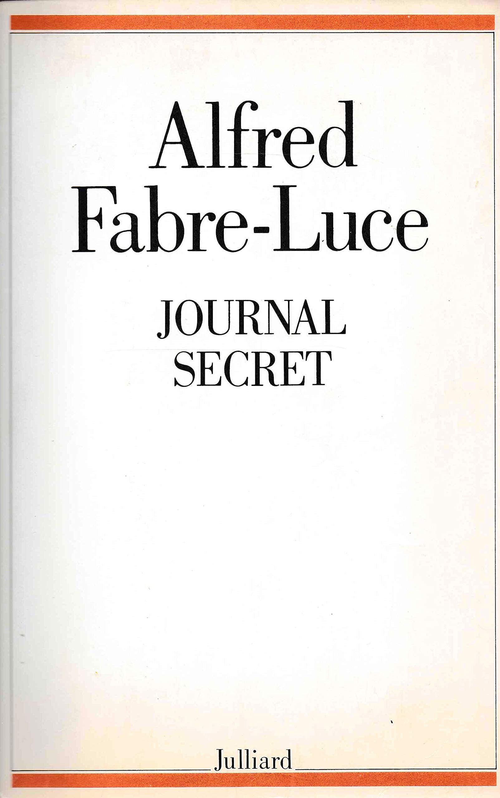 Journal secret 9782260003182