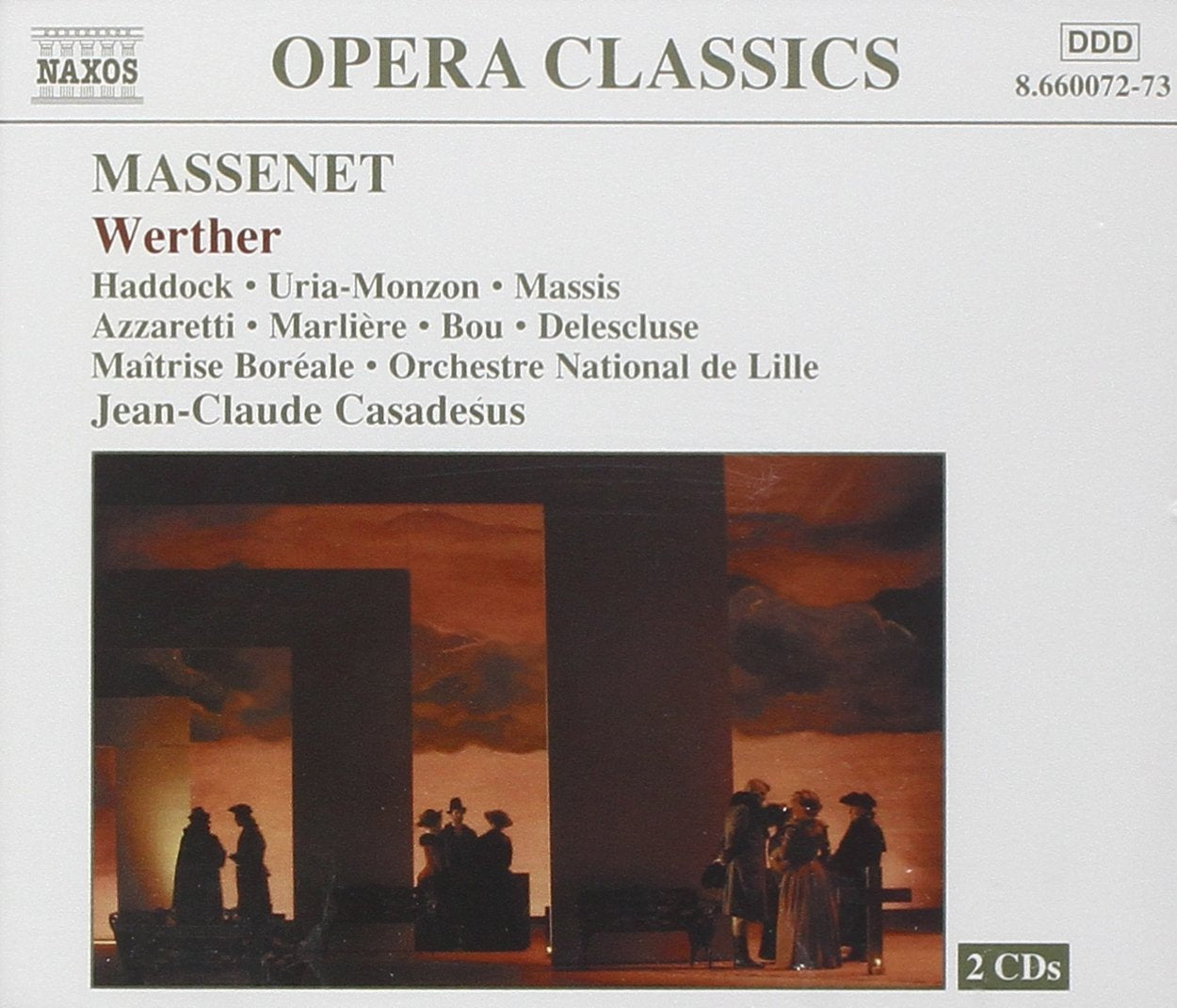 Massenet - Werther / Haddock, Uria-Monzon, R. Massis, Azzaretti, Marlière, Bou, Delescluse, ONL, Casadesus 0730099607223