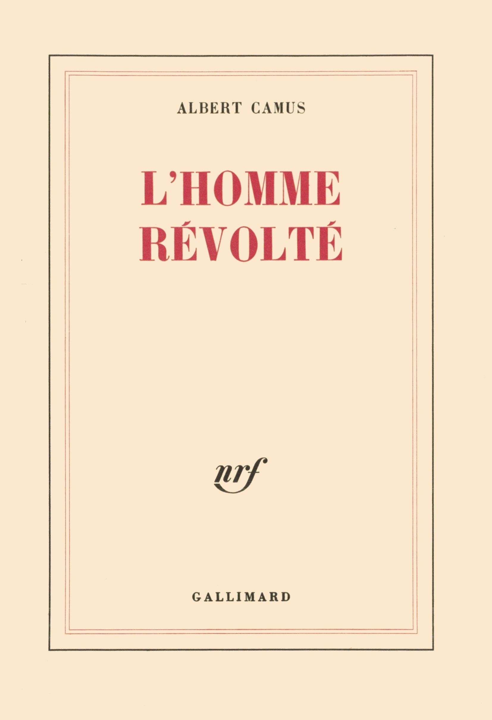 L'Homme révolté 9782070212095