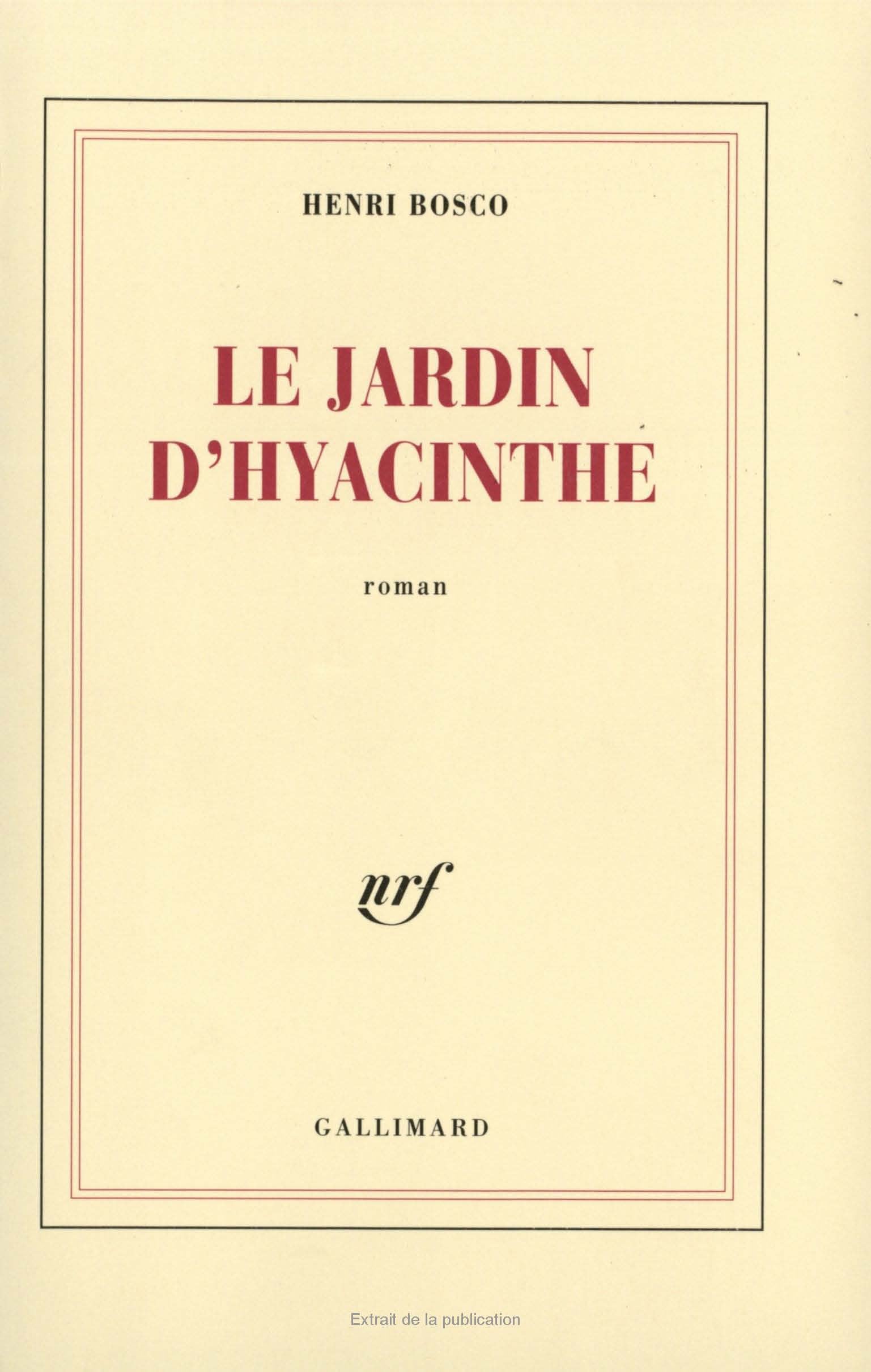 Le jardin d'Hyacinthe 9782070208586