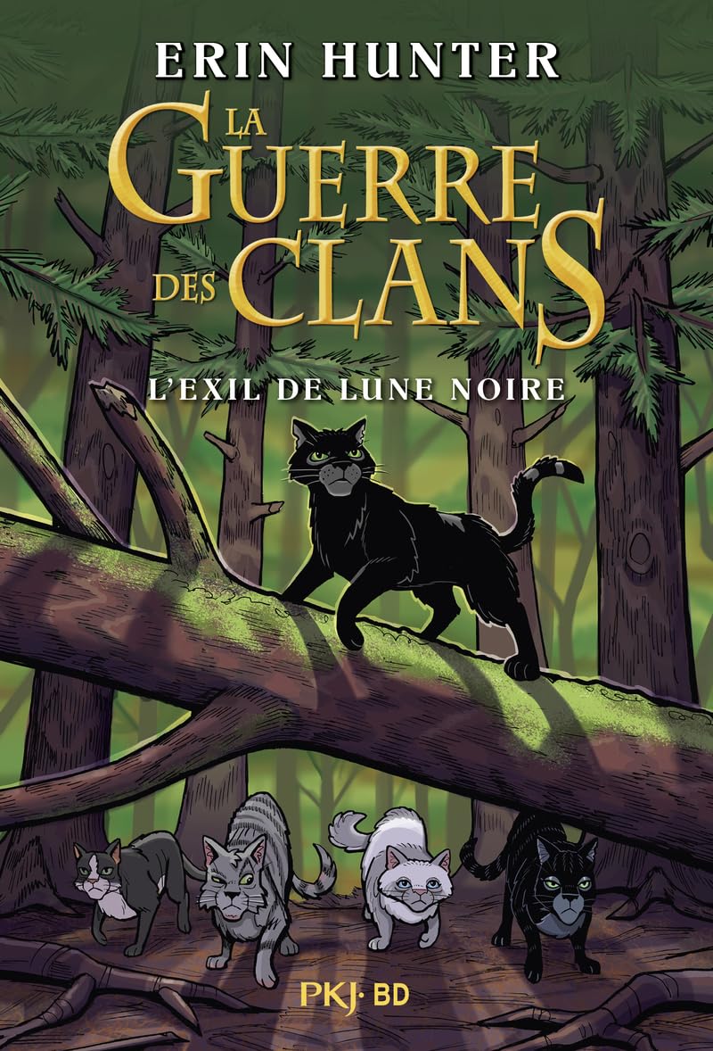 Guerre des clans illustré : L'exil de Lune Noire 9782266341837