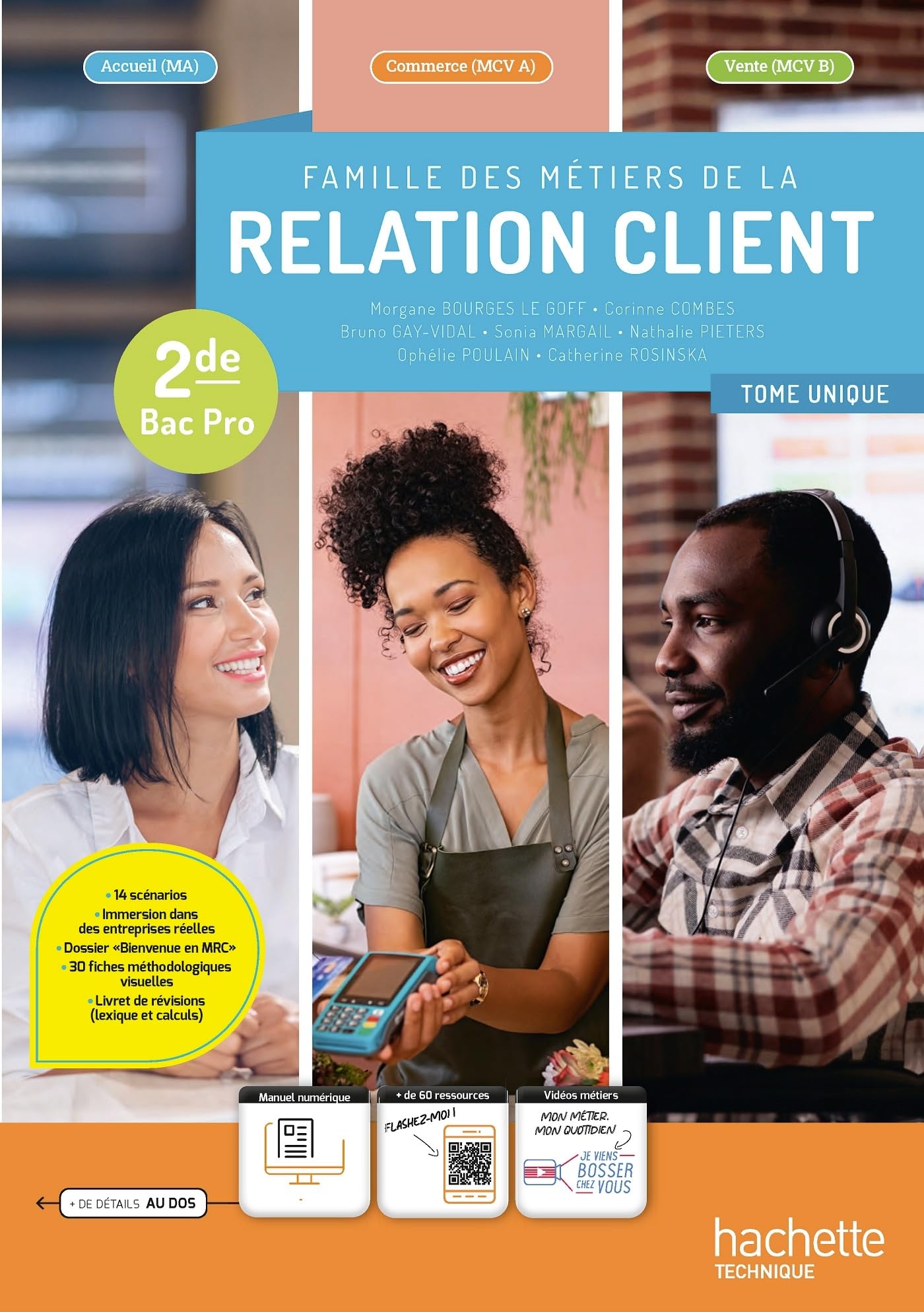 Famille des métiers de la relation client (MRC) 2de Bac Pro - Livre élève - Éd. 2024 9782017003557