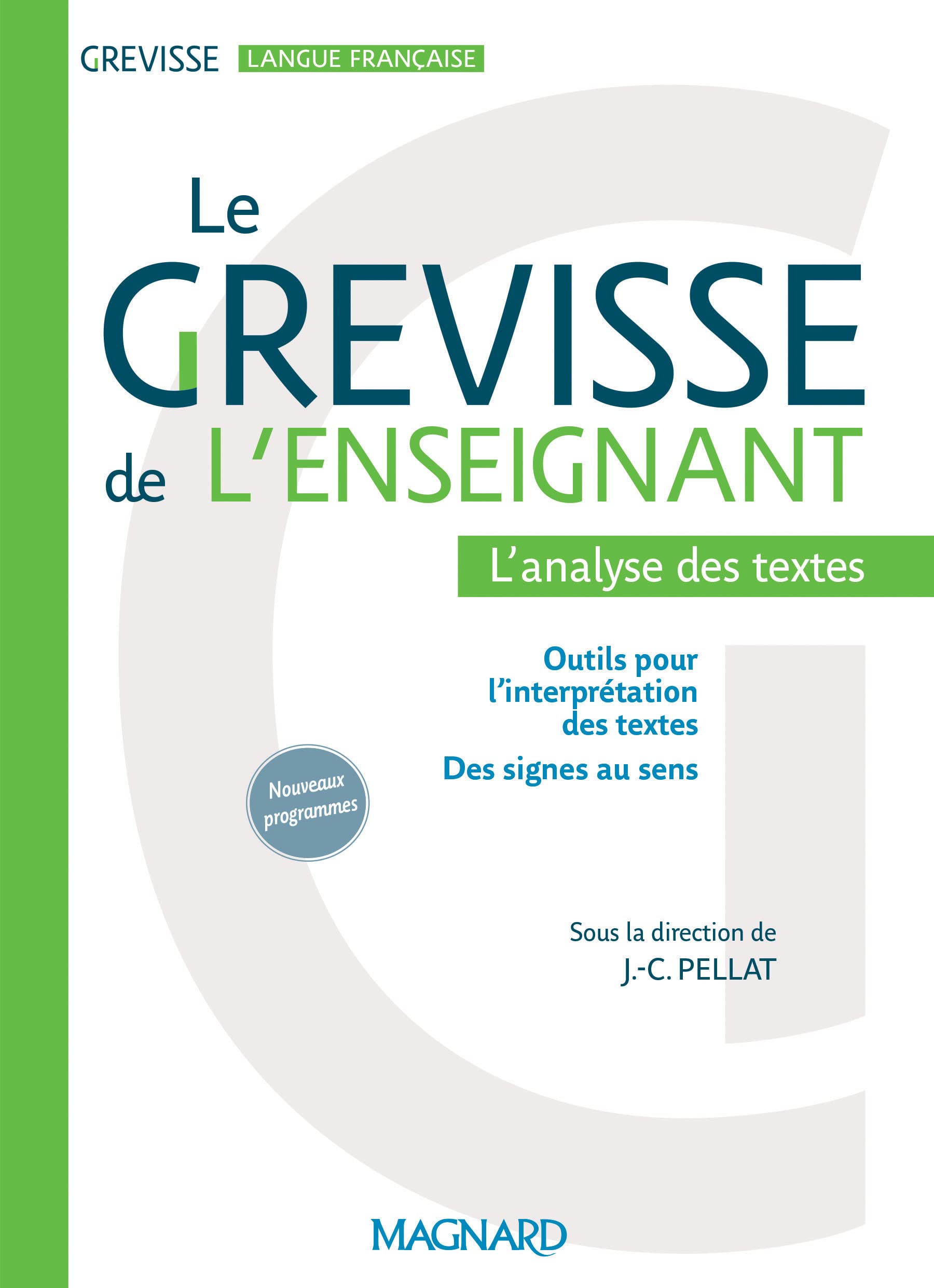 Le Grevisse de l'enseignant - L'analyse des textes 9782210106307