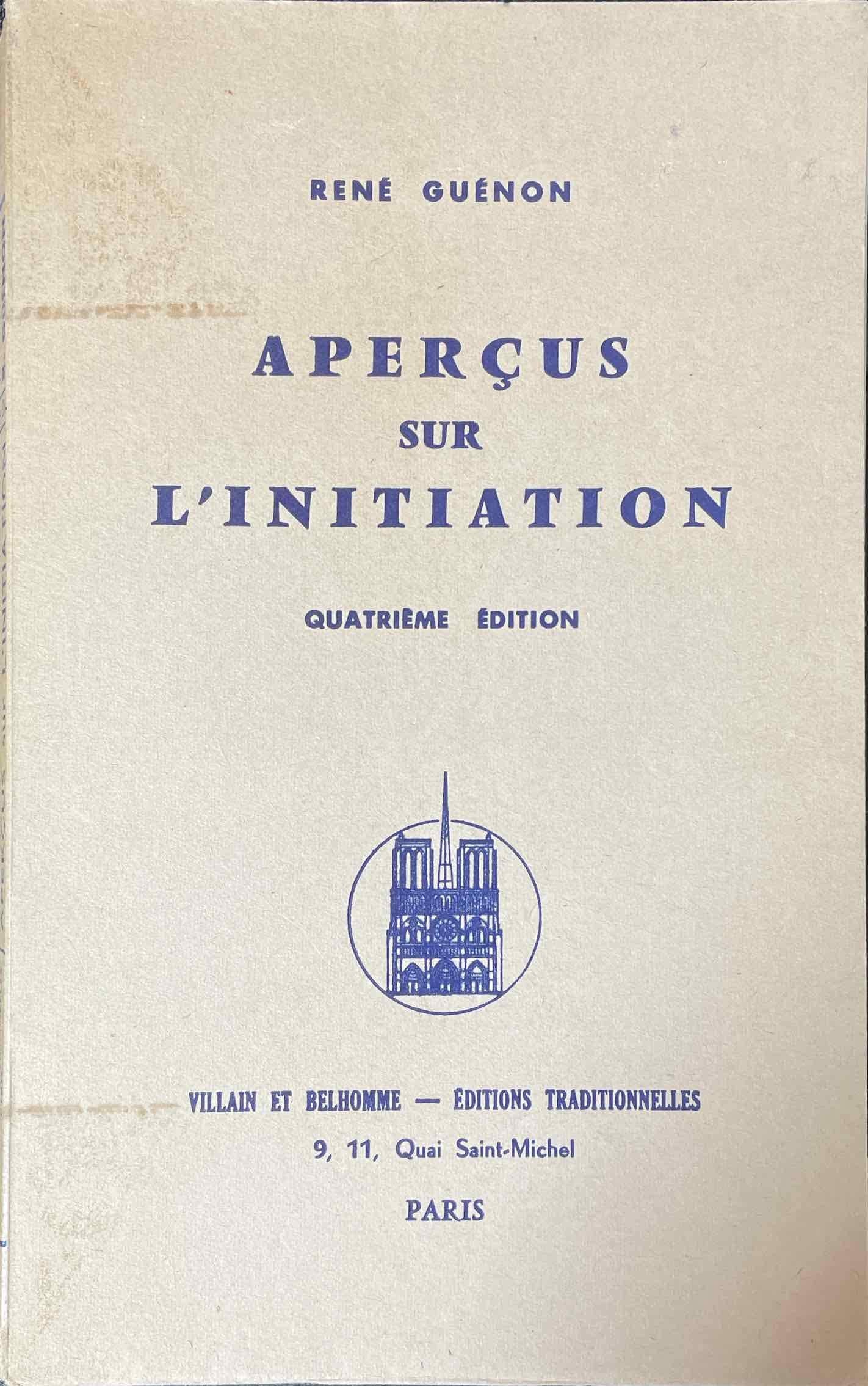 Aperçus sur l'initiation 9782713800641