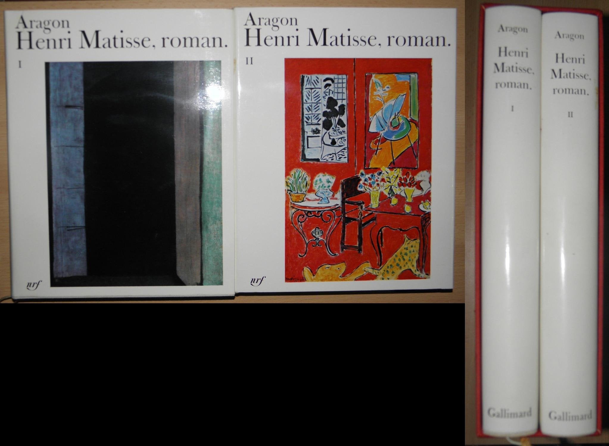 Henri Matisse, roman. ARAGON Louis.-2 VOL-1971-E.O Paris. Gallimard. 1971 