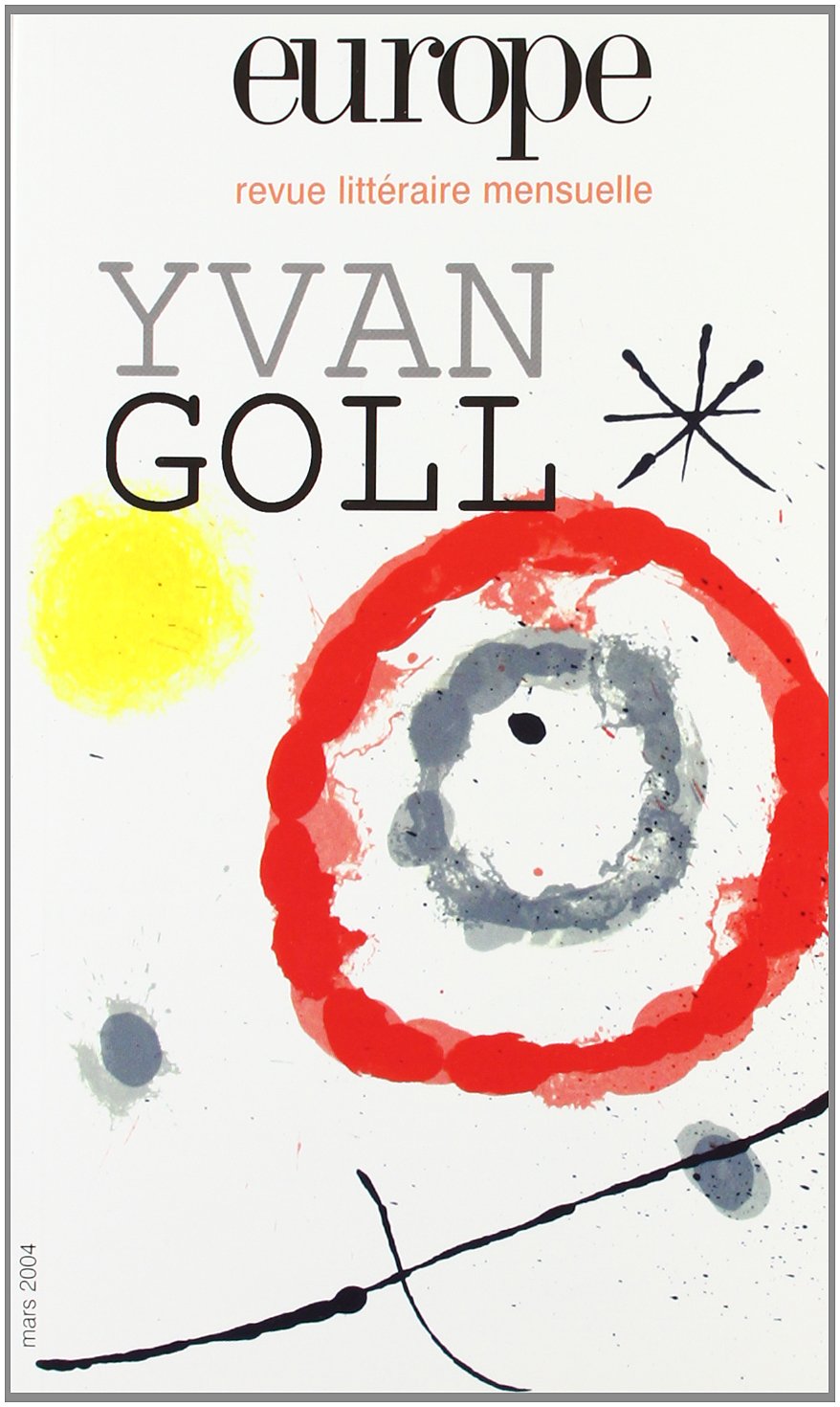 Europe, numéro 895 : Yvan Goll 9782910814816