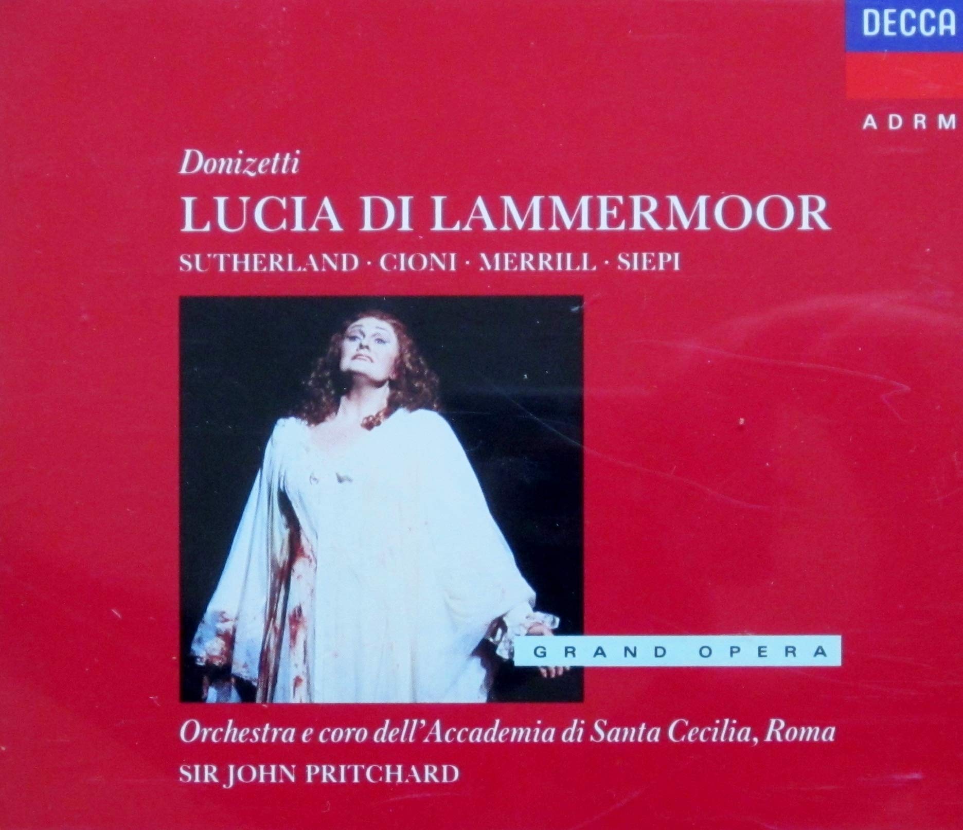 Donizetti-Sutherland/Merill-Lucia Di Lammermoor 0028941162229