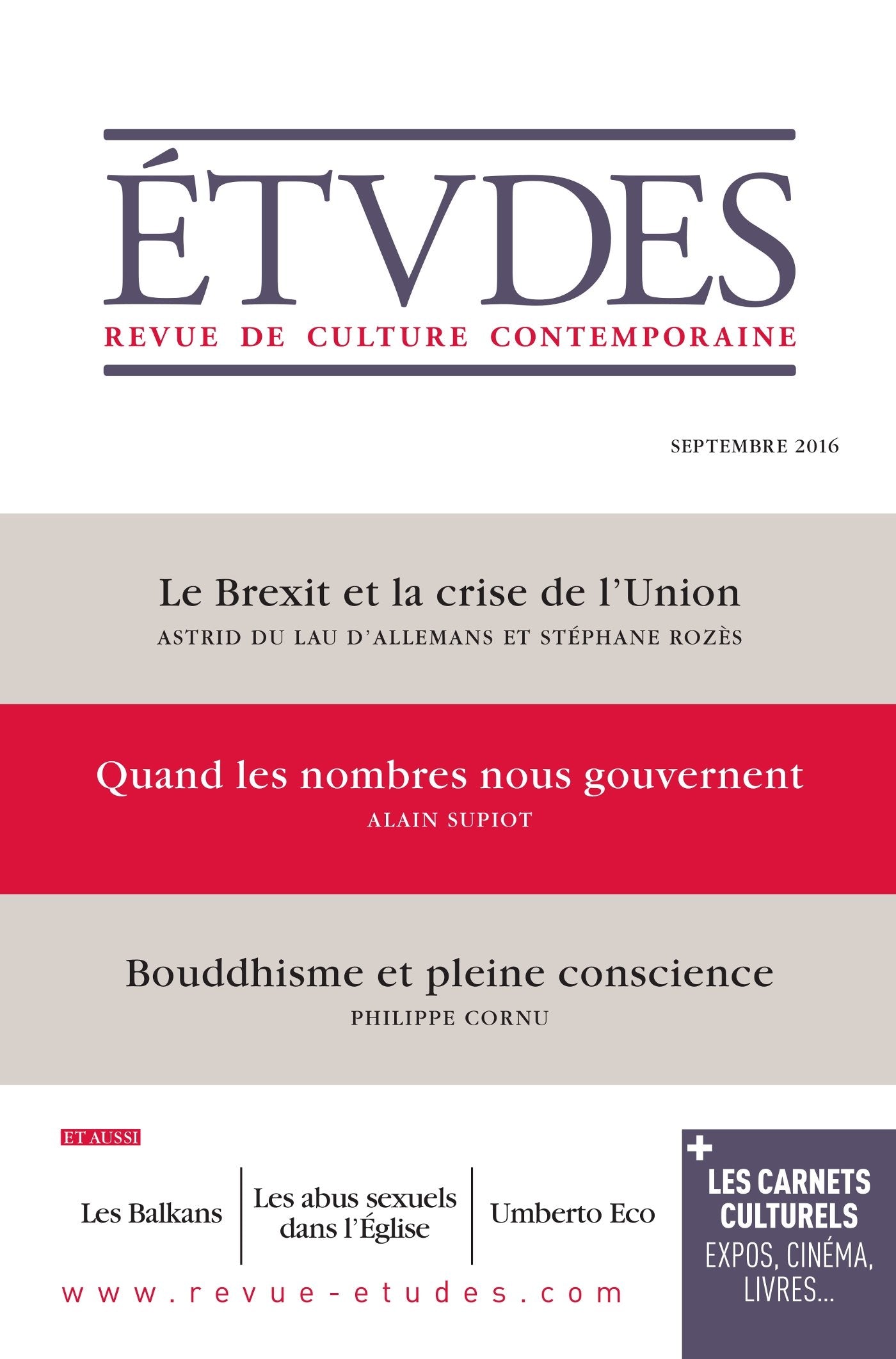 Etudes Septembre 2016 9782370960696