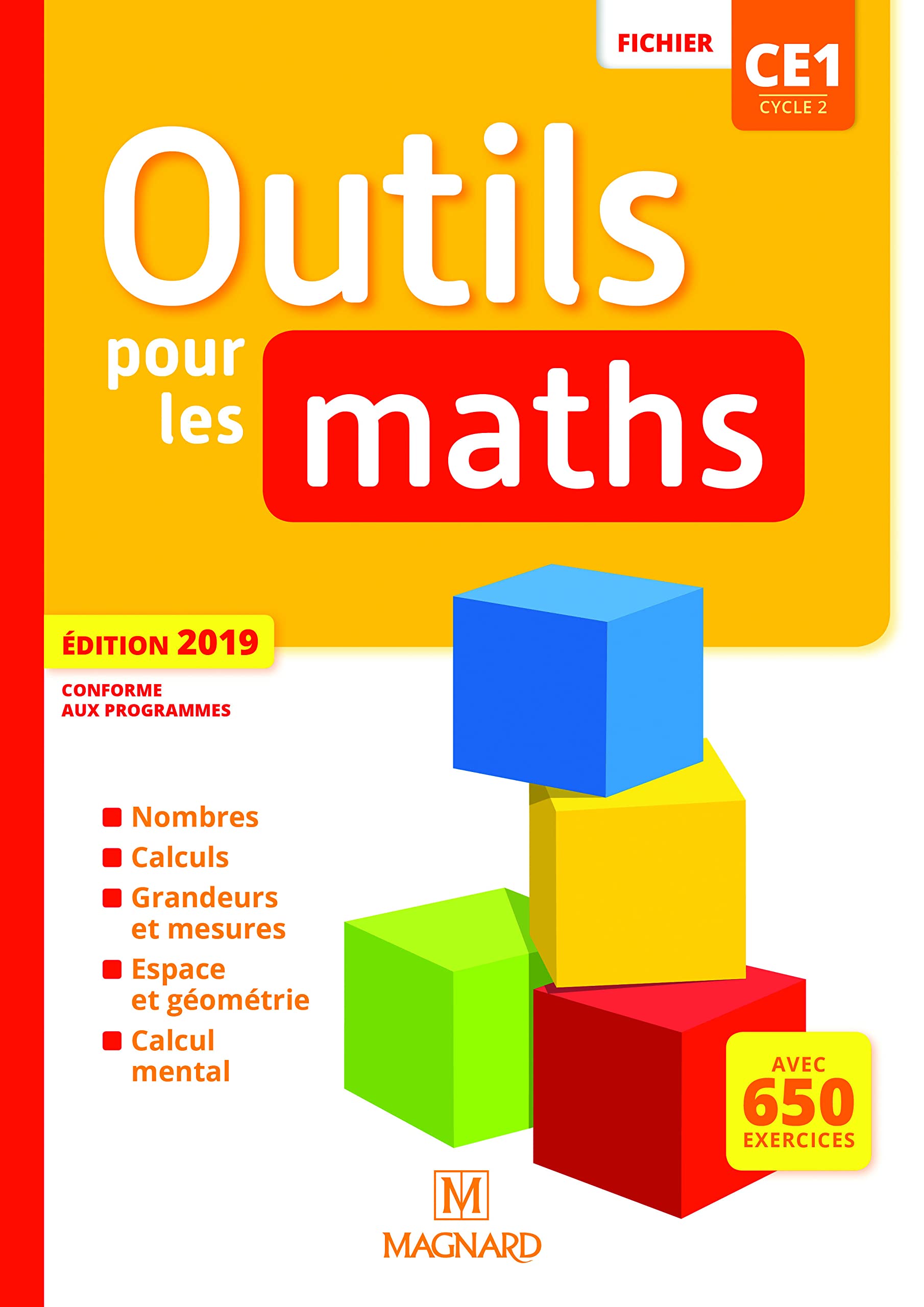 Outils pour les Maths CE1 (2019) - Fichier de l'élève 9782210505162