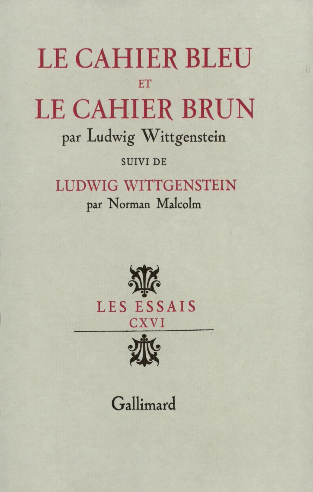 Le Cahier bleu et le Cahier brun 9782070266913