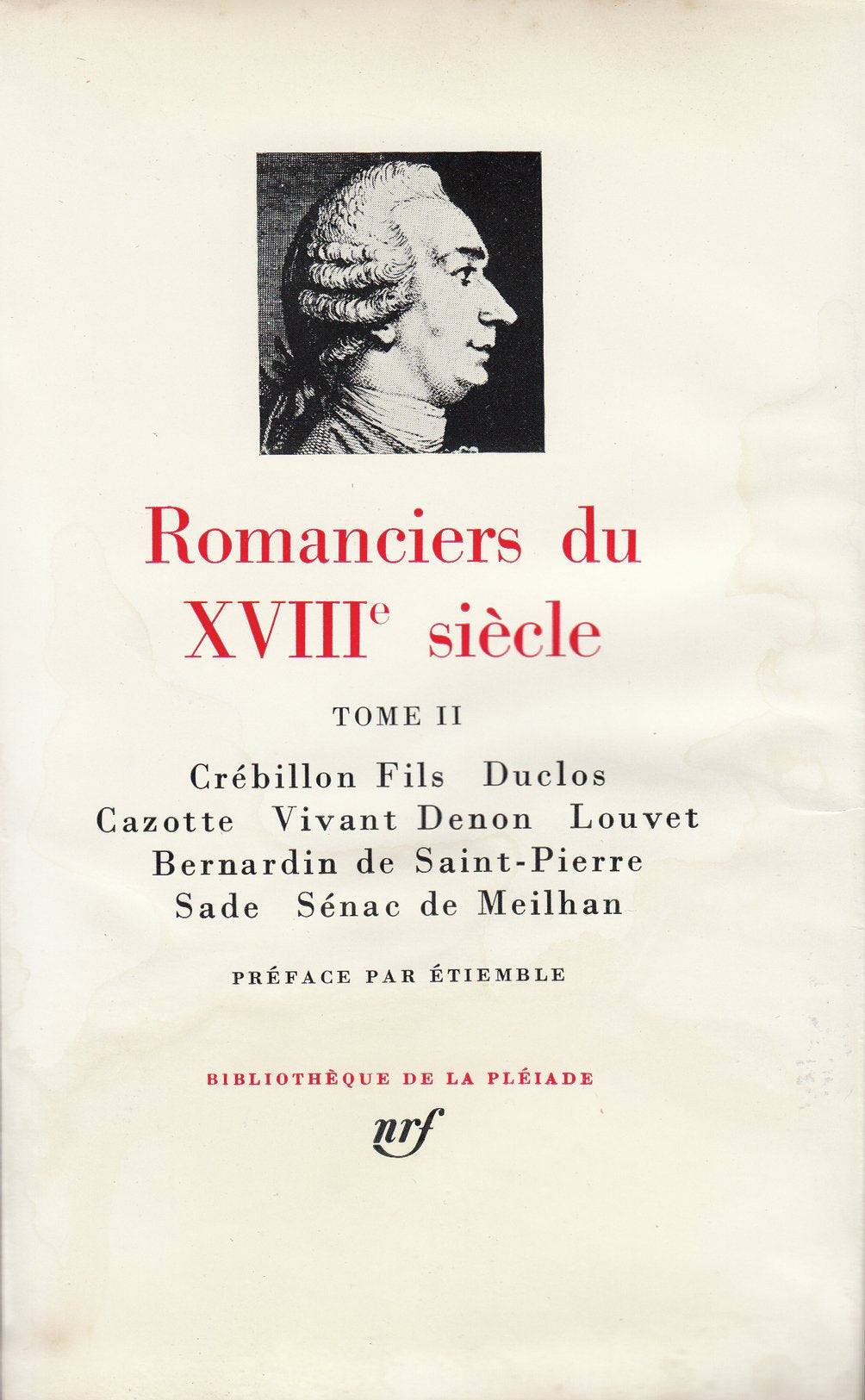 Romanciers du XVIIIᵉ siècle (Tome 2) 9782070104819