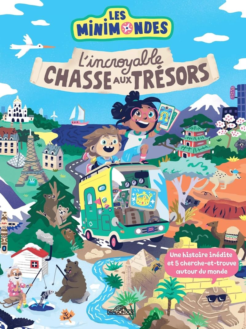 Les Mini Mondes – L'Incroyable chasse aux trésors – Avec des scènes de cherche-et-trouve – Dès 4 ans 9782821217171