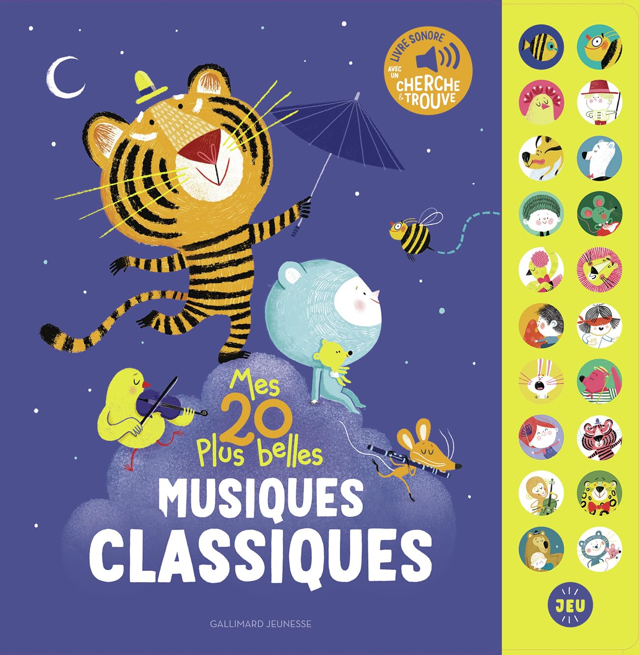 Mes 20 plus belles musiques classiques: Livre sonore avec un "cherche et trouve" 9782075223638