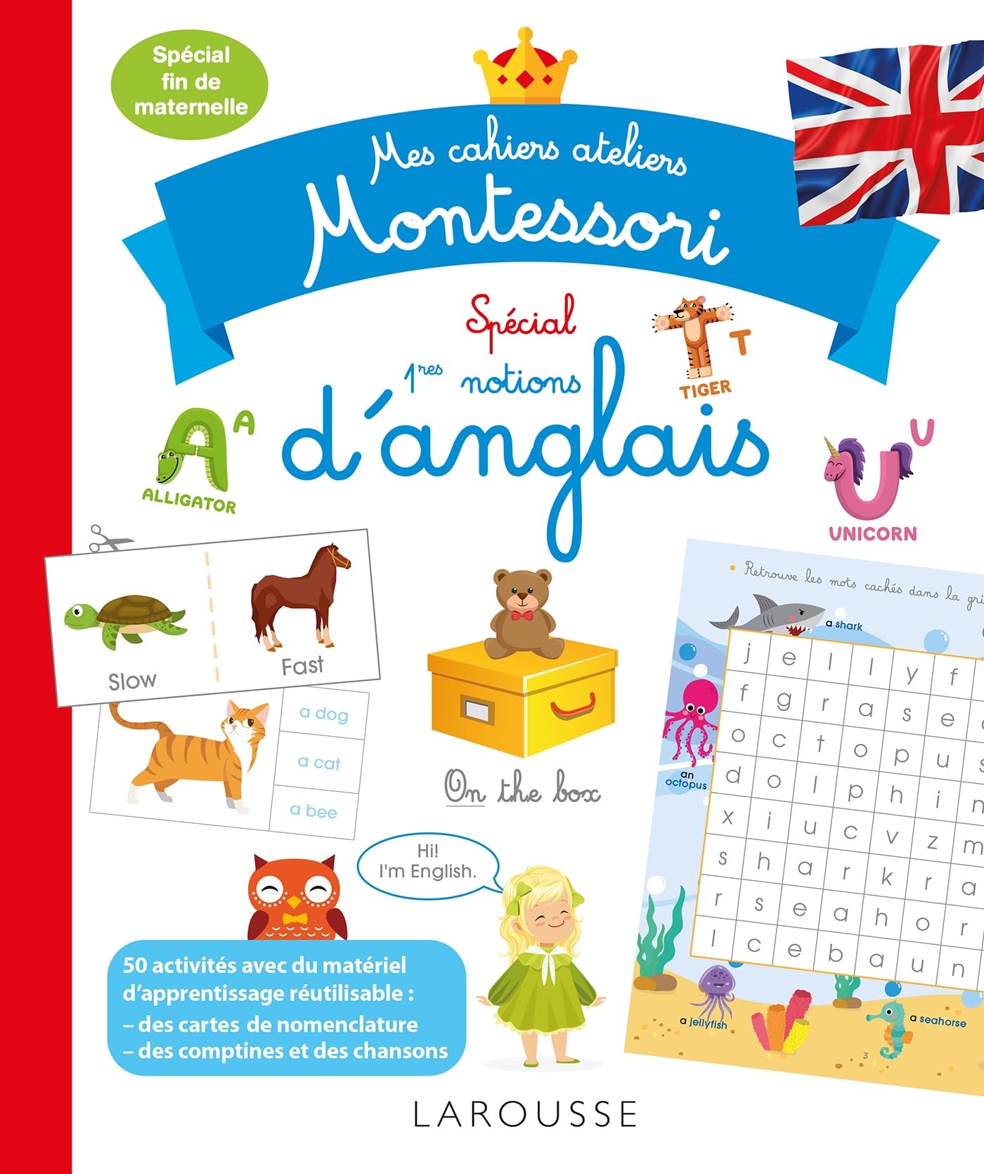Mes cahiers ateliers Montessori spécial 1ères notions d' anglais 9782035947024