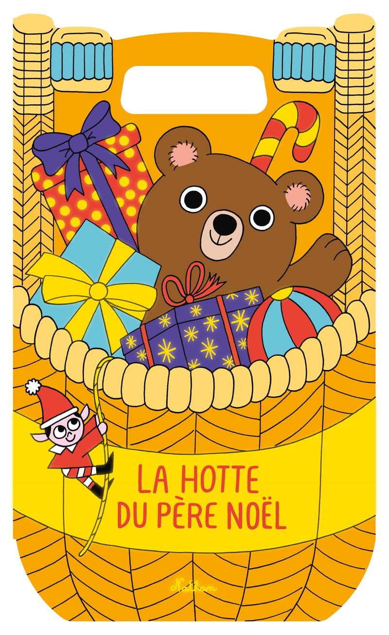 LA HOTTE DU PÈRE NOËL - Livre cartonné format géant avec plus de 60 mots illustrés et un lutin farceur à chercher à chaque page, premier imagier de Noël - Dès 18 mois 9782095044015