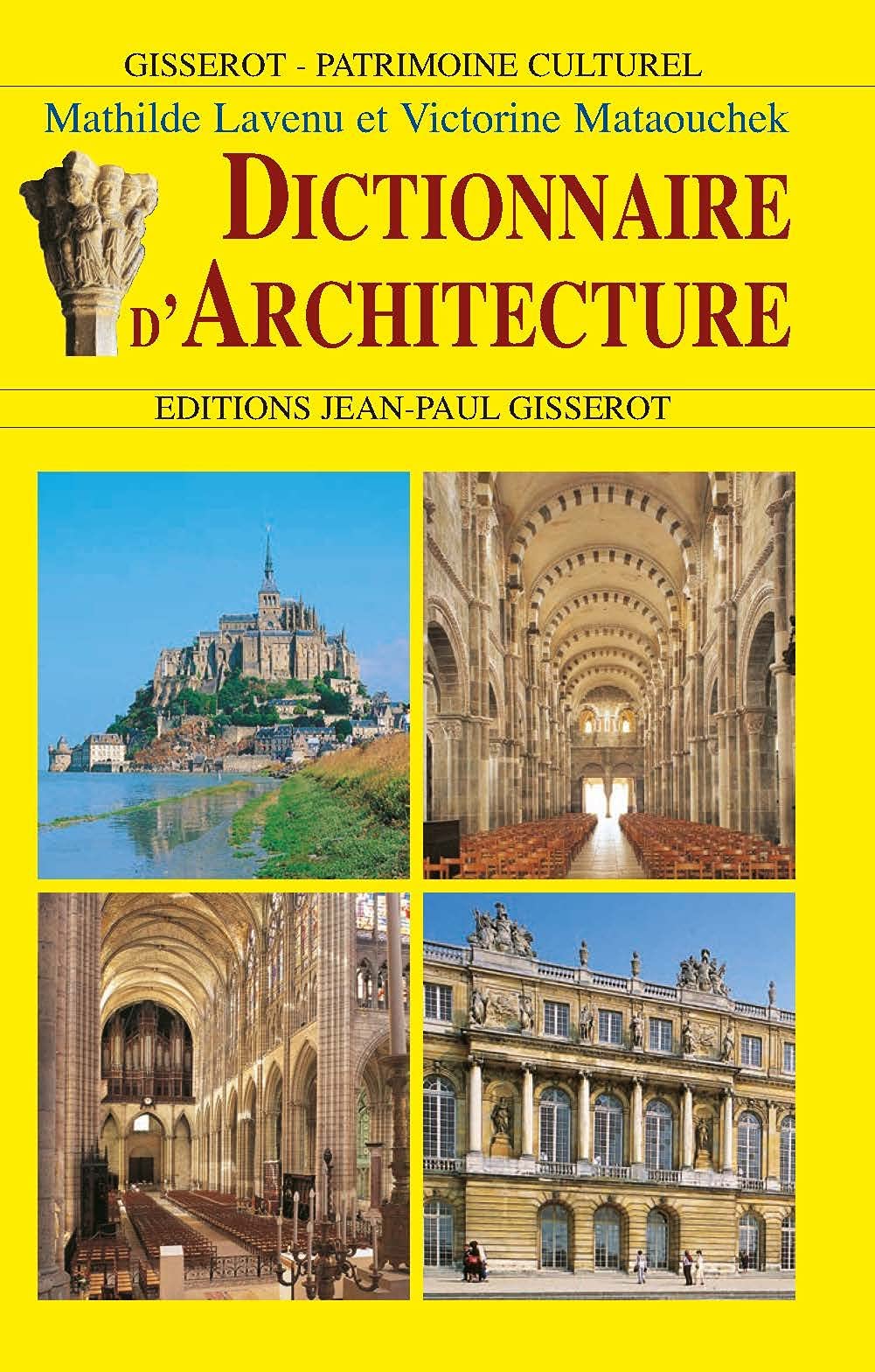 Dictionnaire d'architecture 9782877474184