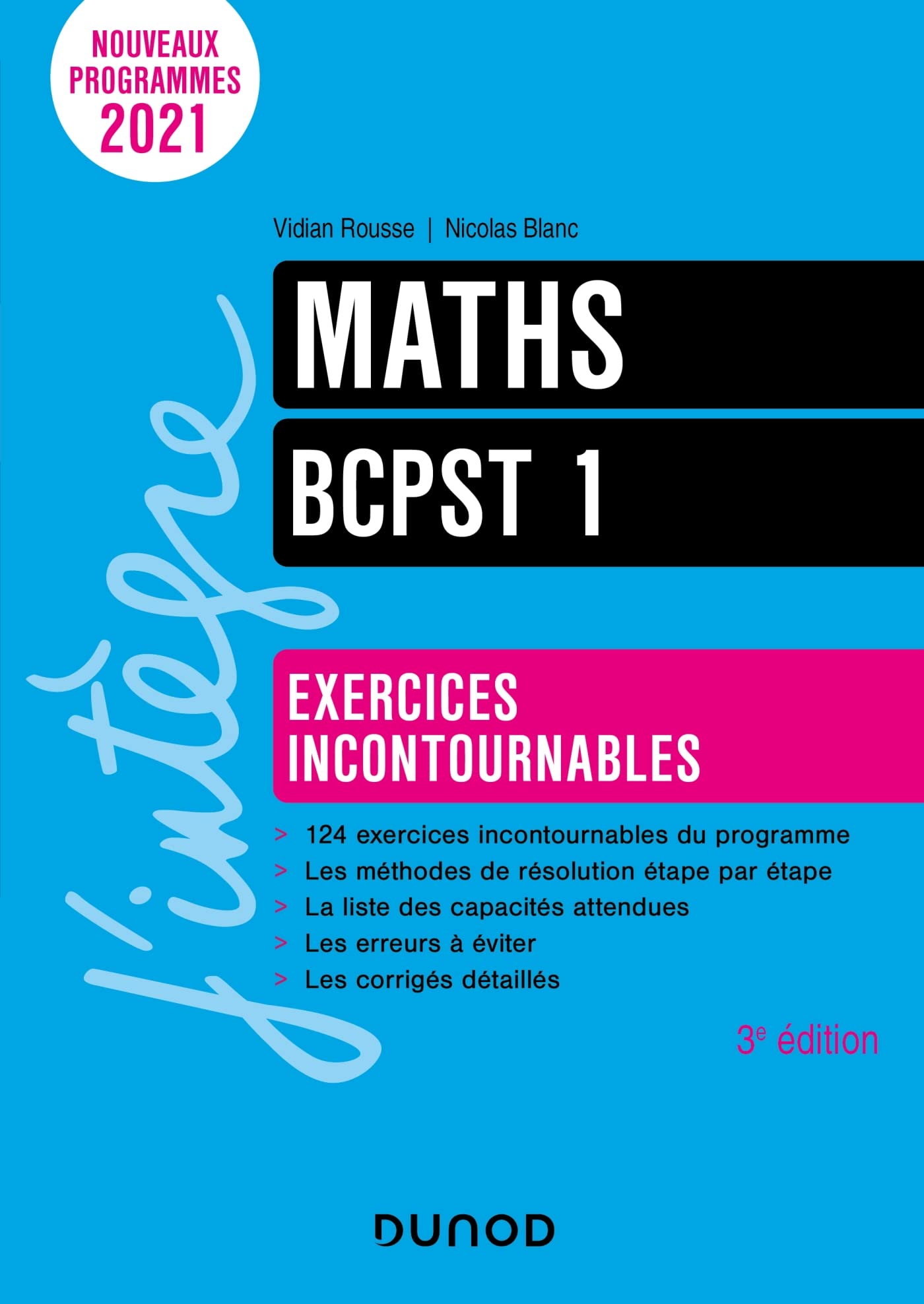 Maths exercices incontournables BCPST 1 - 3e éd. 9782100834211