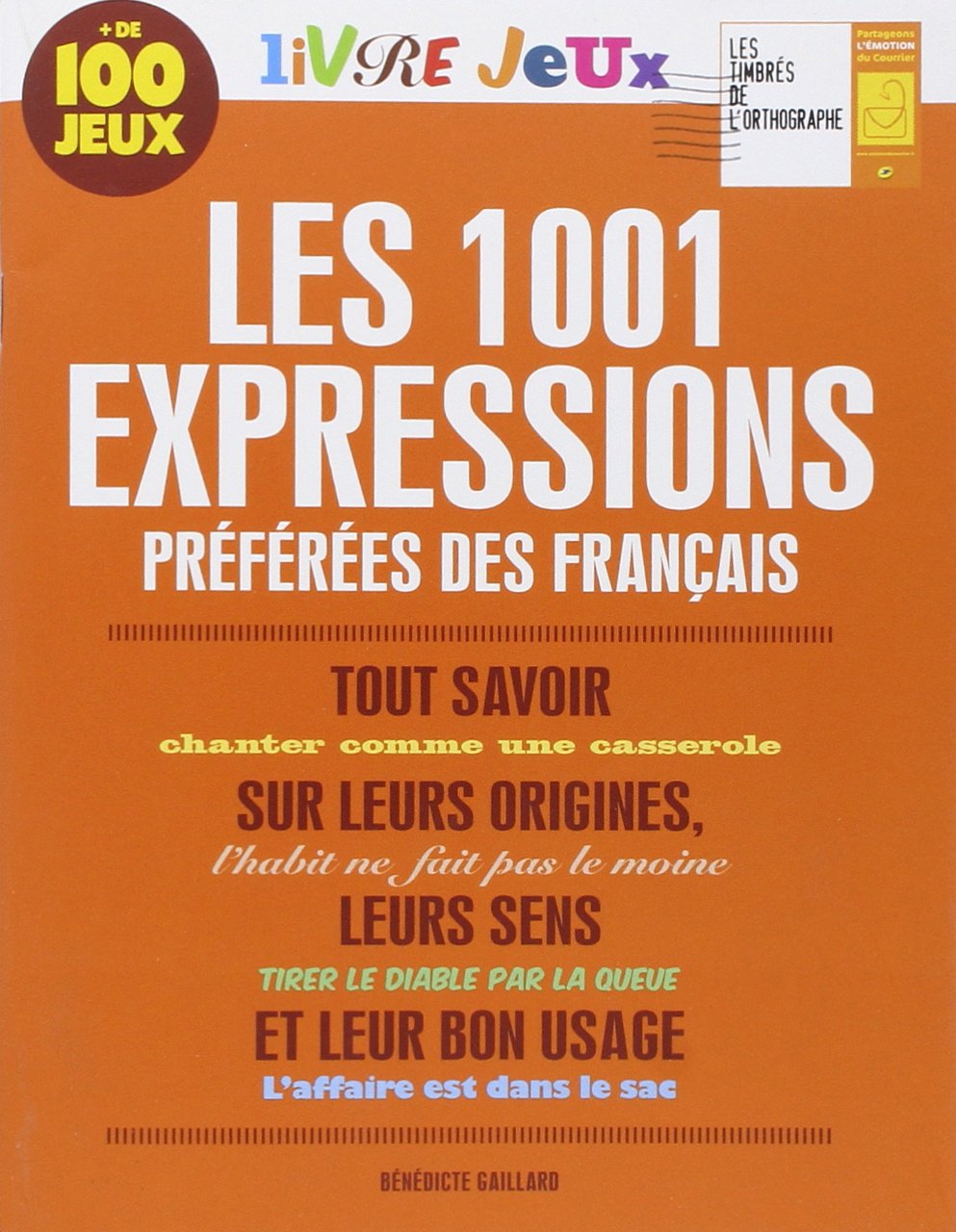 Livre jeux les 1001 expressions préférées des Français 9782360751587