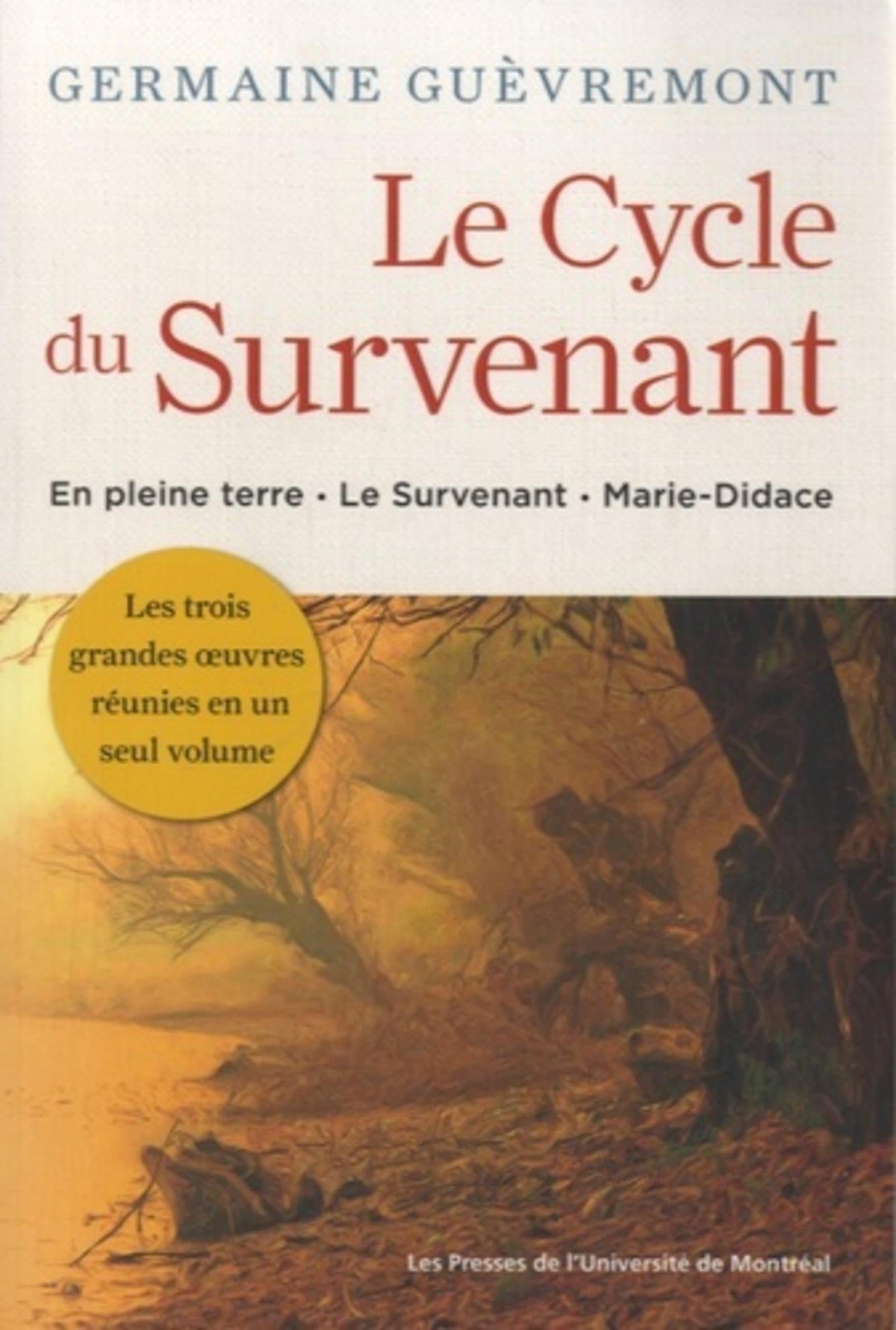 Le Cycle du Survenant: En pleine terre, Le Survenant, Marie-Didace 9782760633162