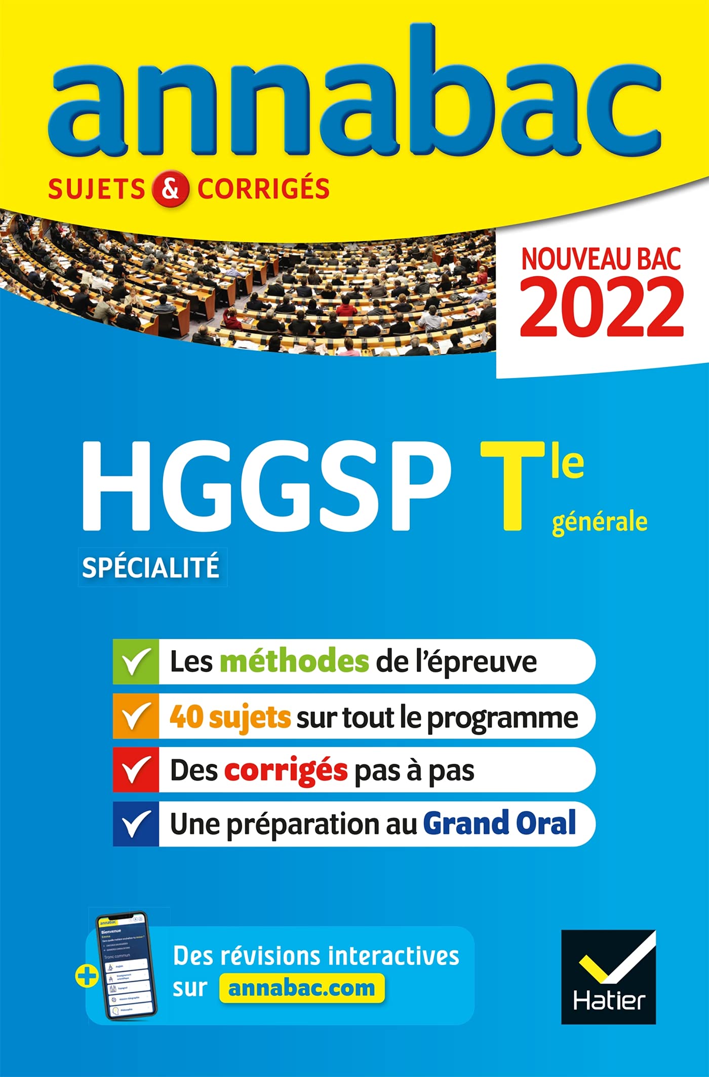 Annales du bac Annabac 2022 HGGSP Tle générale (spécialité): méthodes & sujets corrigés nouveau bac 9782401078024