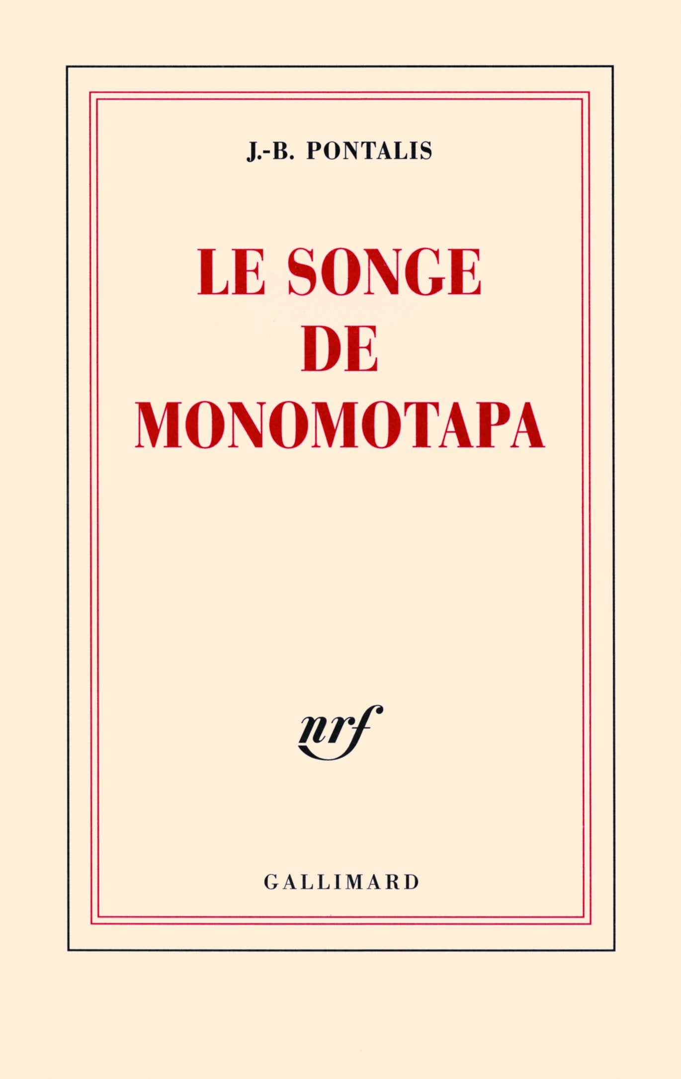 Le songe de Monomotapa 9782070124190