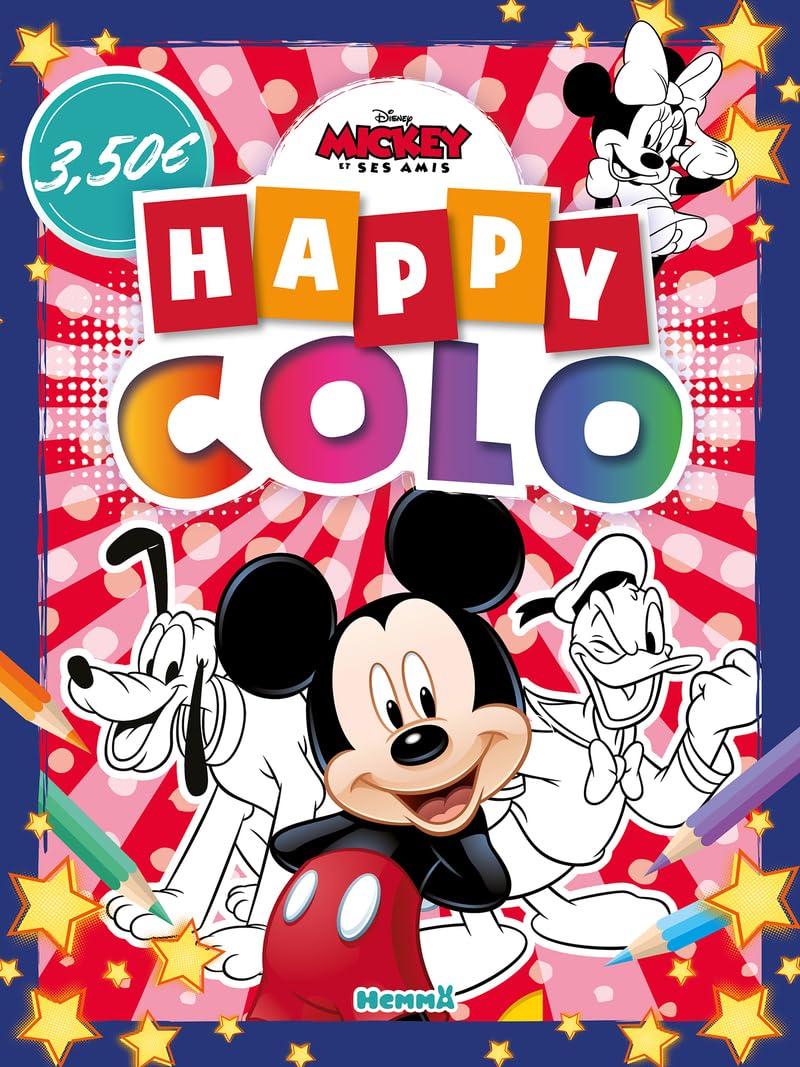 Disney Mickey et ses amis – Happy Colo – Livre de coloriage – Dès 5 ans 9782508057946