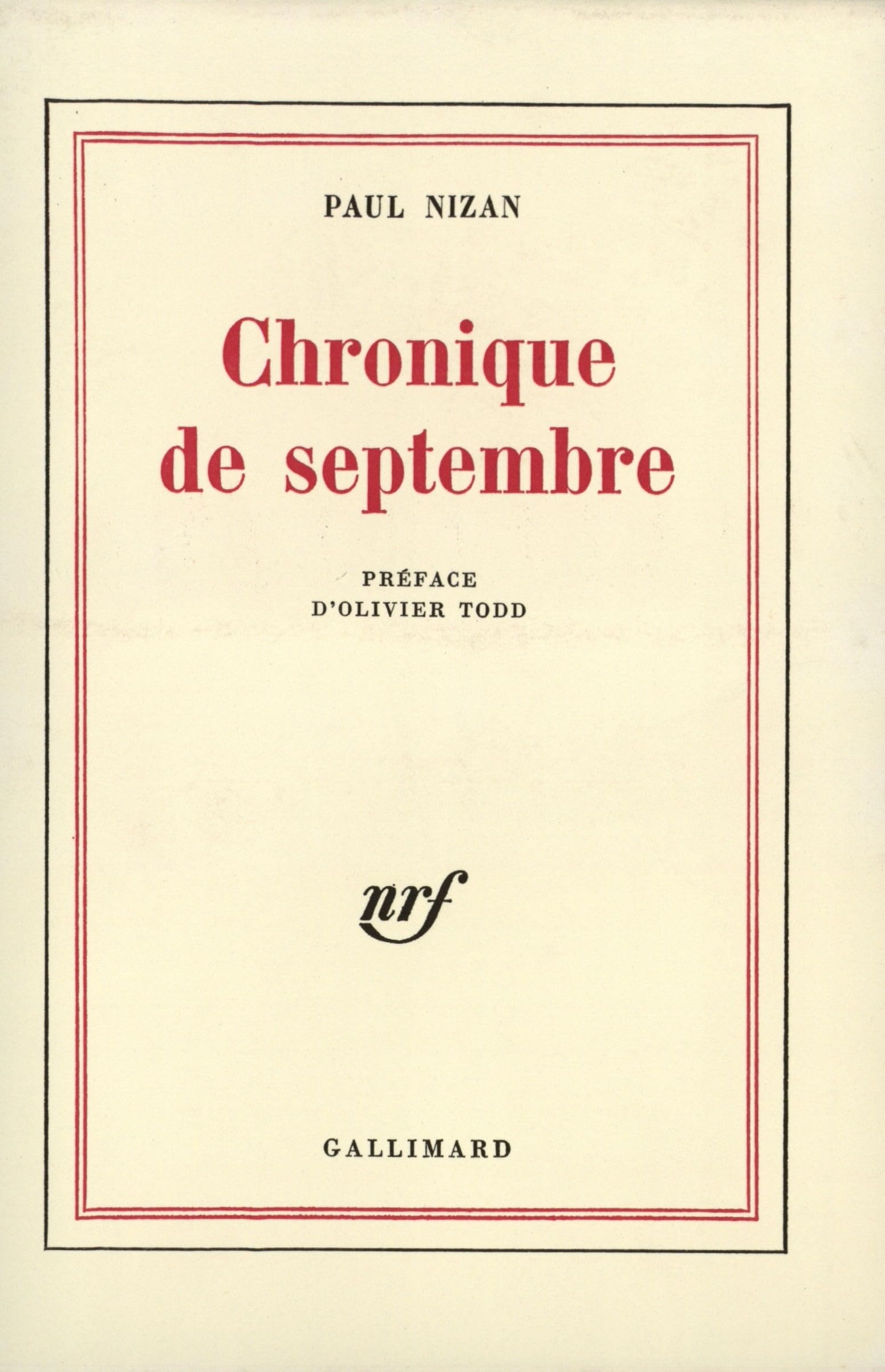 Chronique de septembre 9782070280216