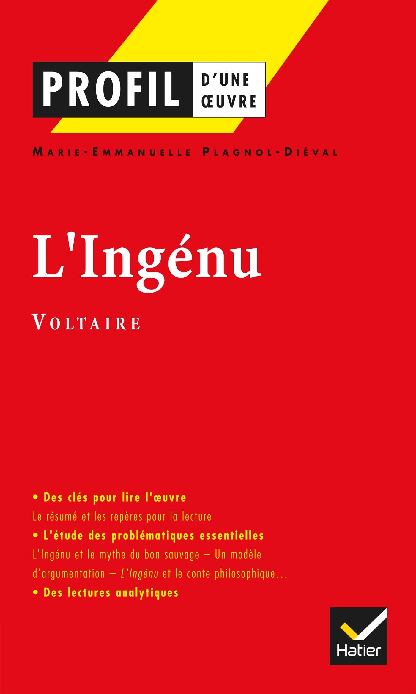 Profil d'une oeuvre : L'Ingénu de Voltaire 9782218744044