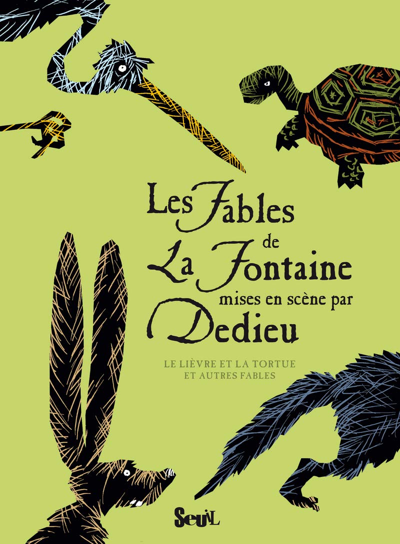 Les Fables de La Fontaine mises en scène par Dedieu. Le Lièvre et la Tortue et autres fables 9782021003970